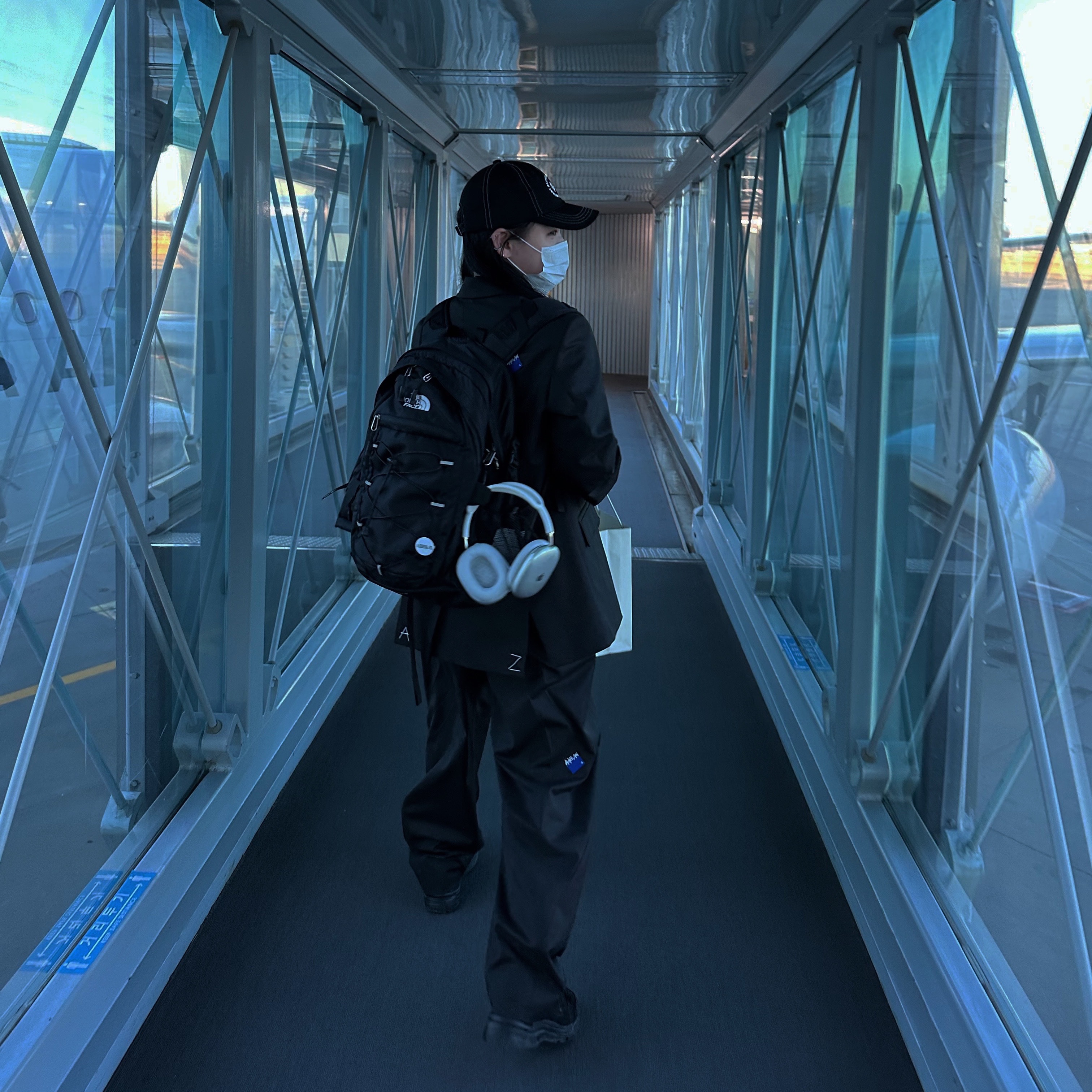 Dada x Worst Cap Black, Zara x Ader Error Oversize Blazer Black 착용 스타일