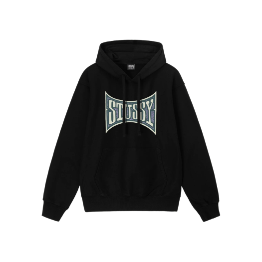 Stussy Champion Pigment Dyed Hoodie Black