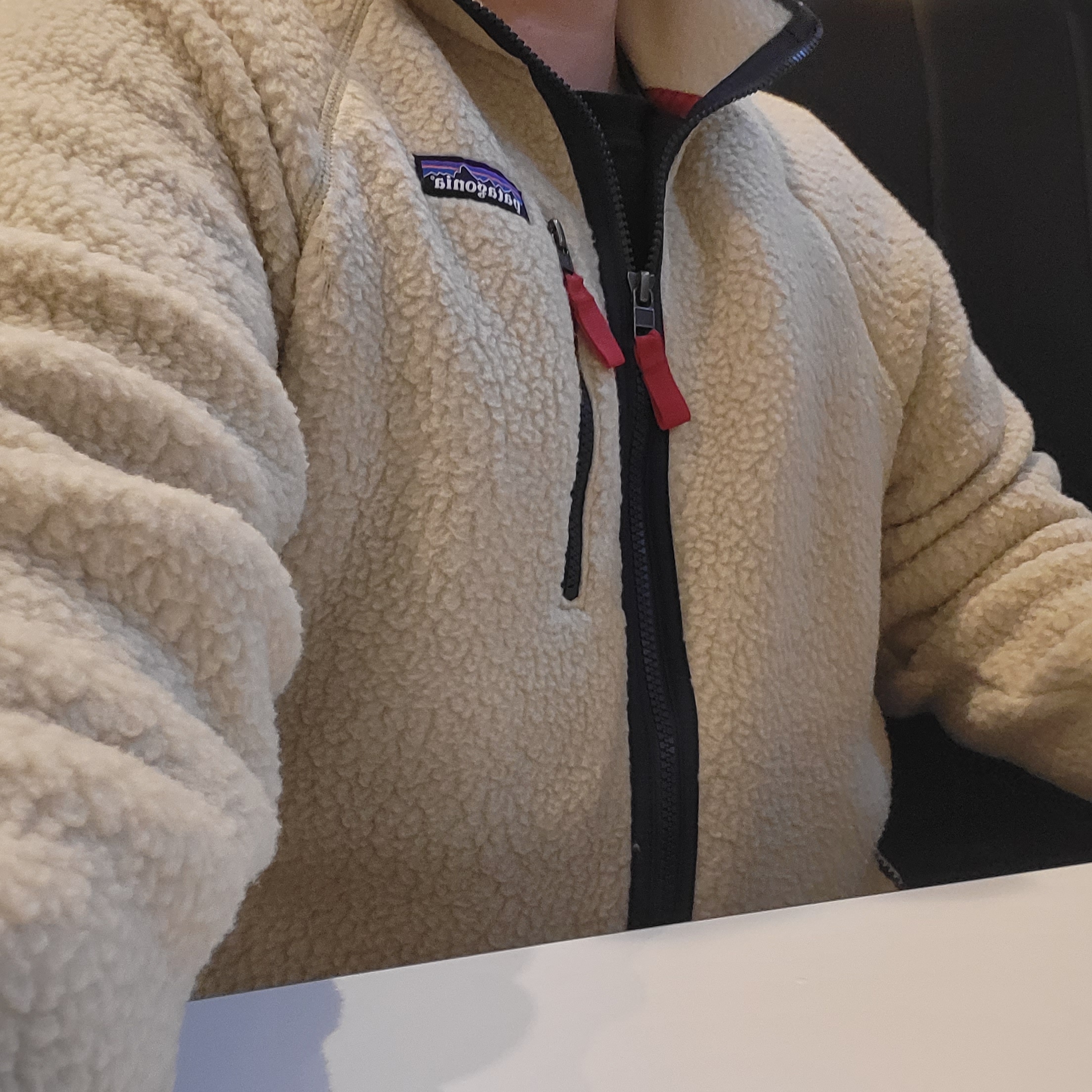 Patagonia Retro Pile Fleece Jacket El Cap Khaki 착용 스타일