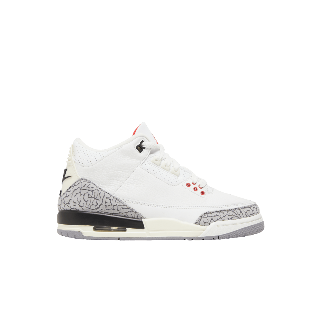 (GS) 조던 3 레트로 화이트 시멘트 리이매진드((GS) Jordan 3 Retro White Cement Reimagined)