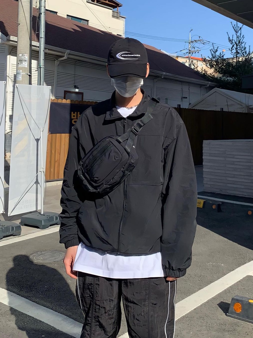 Found Pocket Pacemaker Waist Bag Black 착용 스타일 - 1