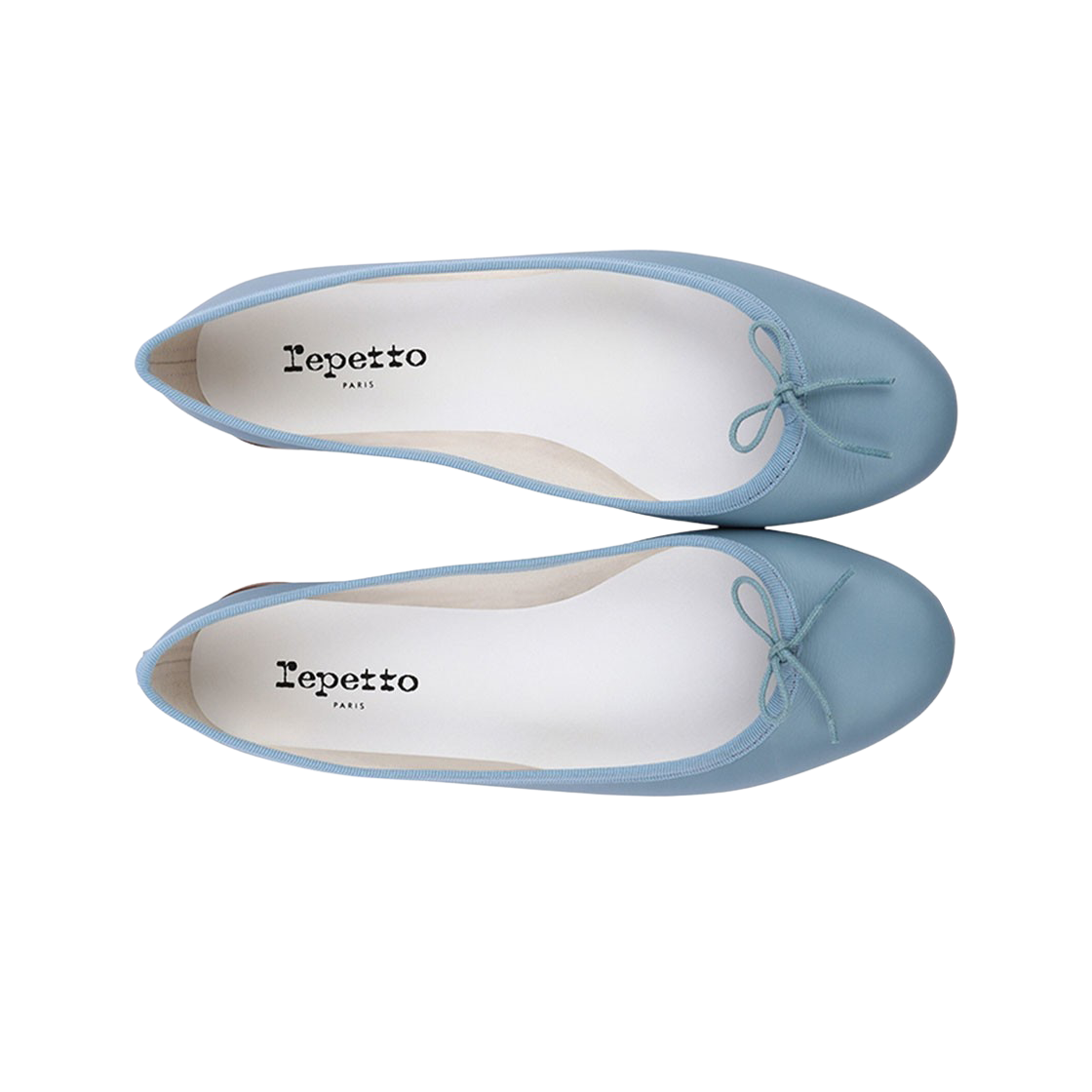 (W) 레페토 산드리옹 나파 카프스킨 발레리나 블루 에베레스트((W) Repetto Cendrillon Nappa Calfskin Ballerinas Blue Everest) - 2