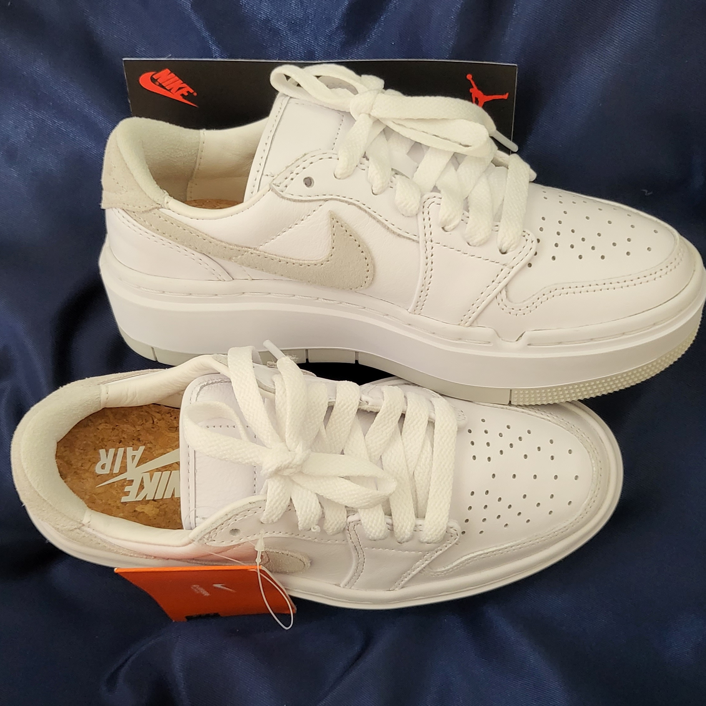 (W) Jordan 1 Elevate Low White Wolf Grey 착용 스타일