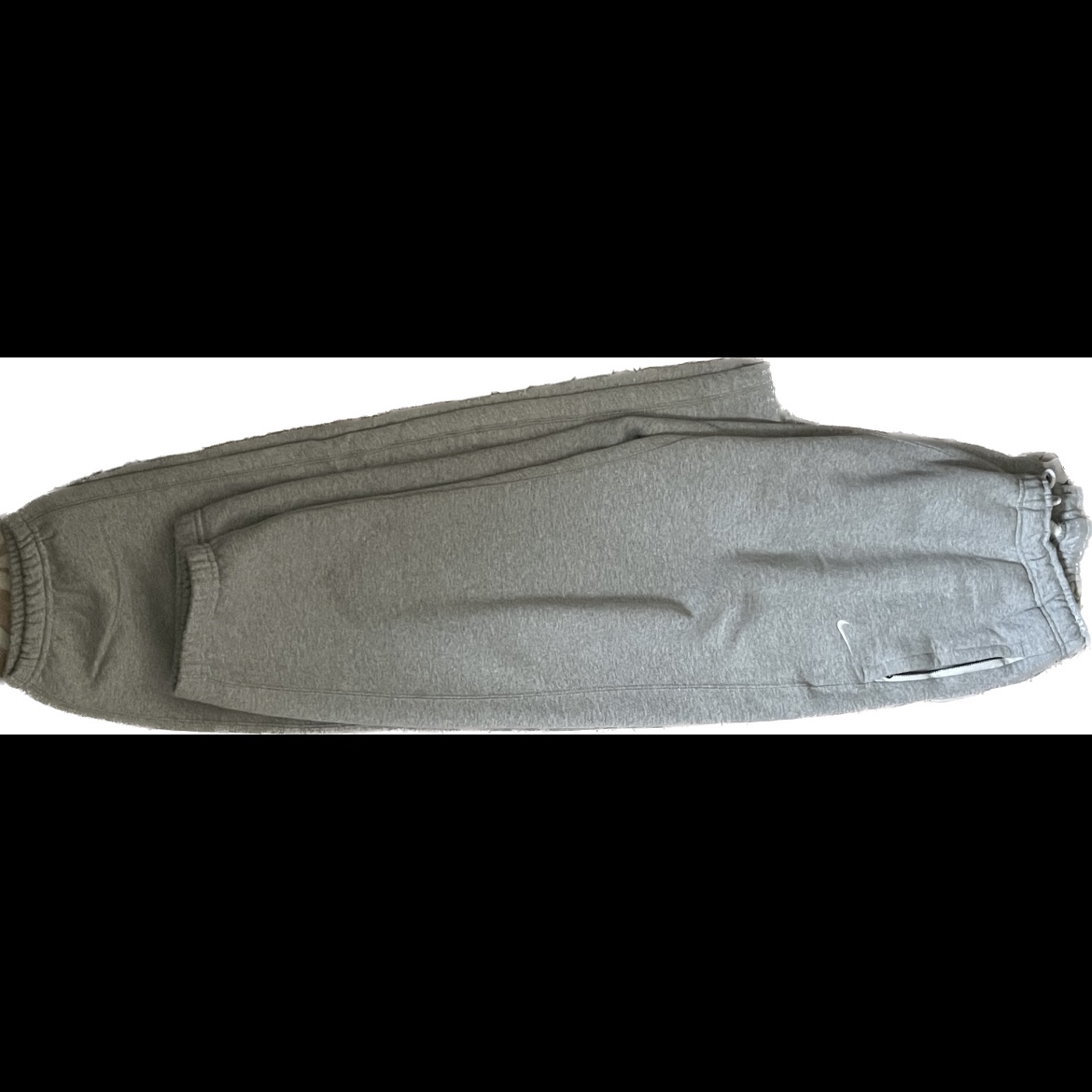 Nike NRG Solo Swoosh Fleece Pants Dark Grey Heather - Asia, Nike x Stussy NRG Fleece Pants Dark Grey Heather (DO9340-063) 착용 스타일