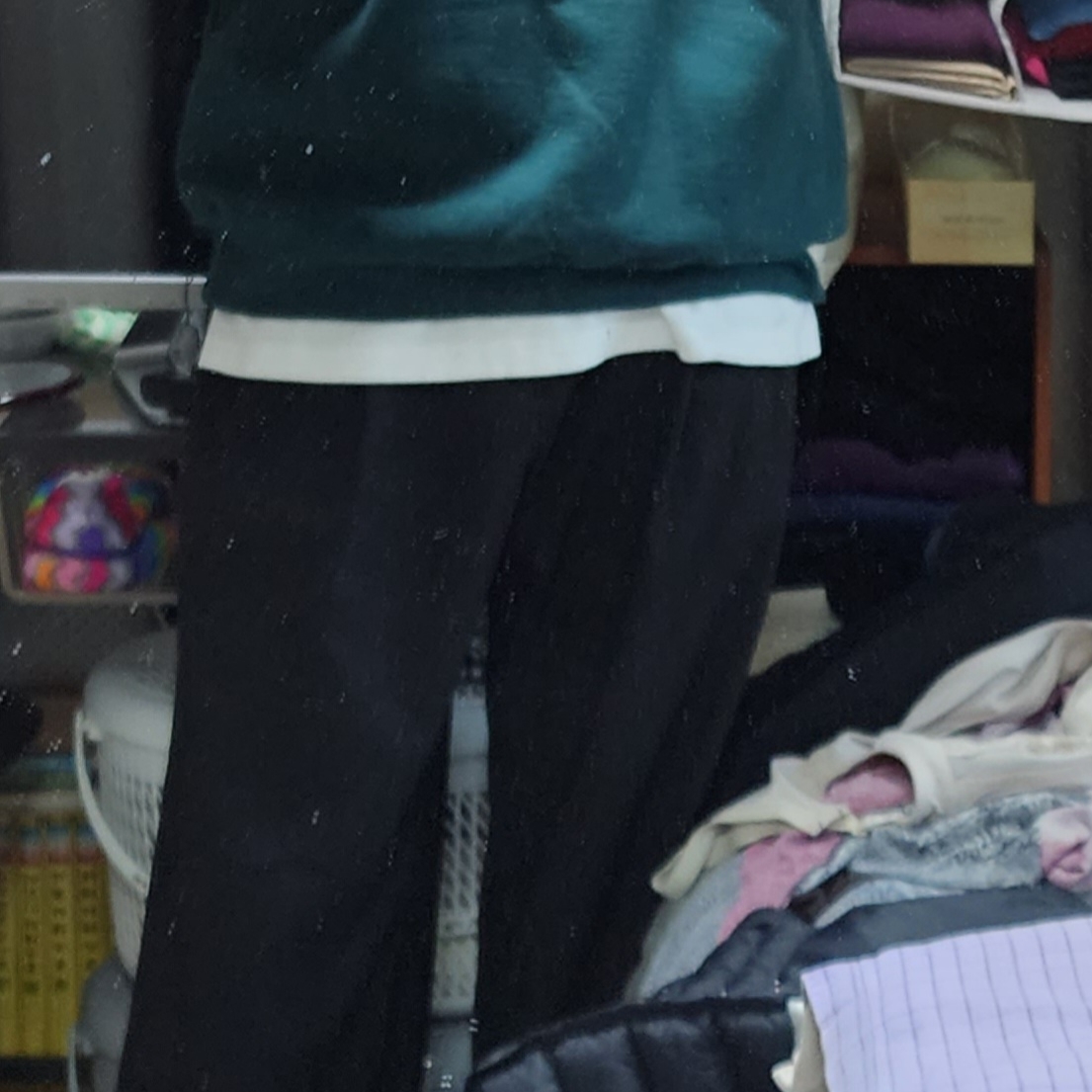 Supreme Box Logo Crewneck Dark Pine - 22FW 착용 스타일
