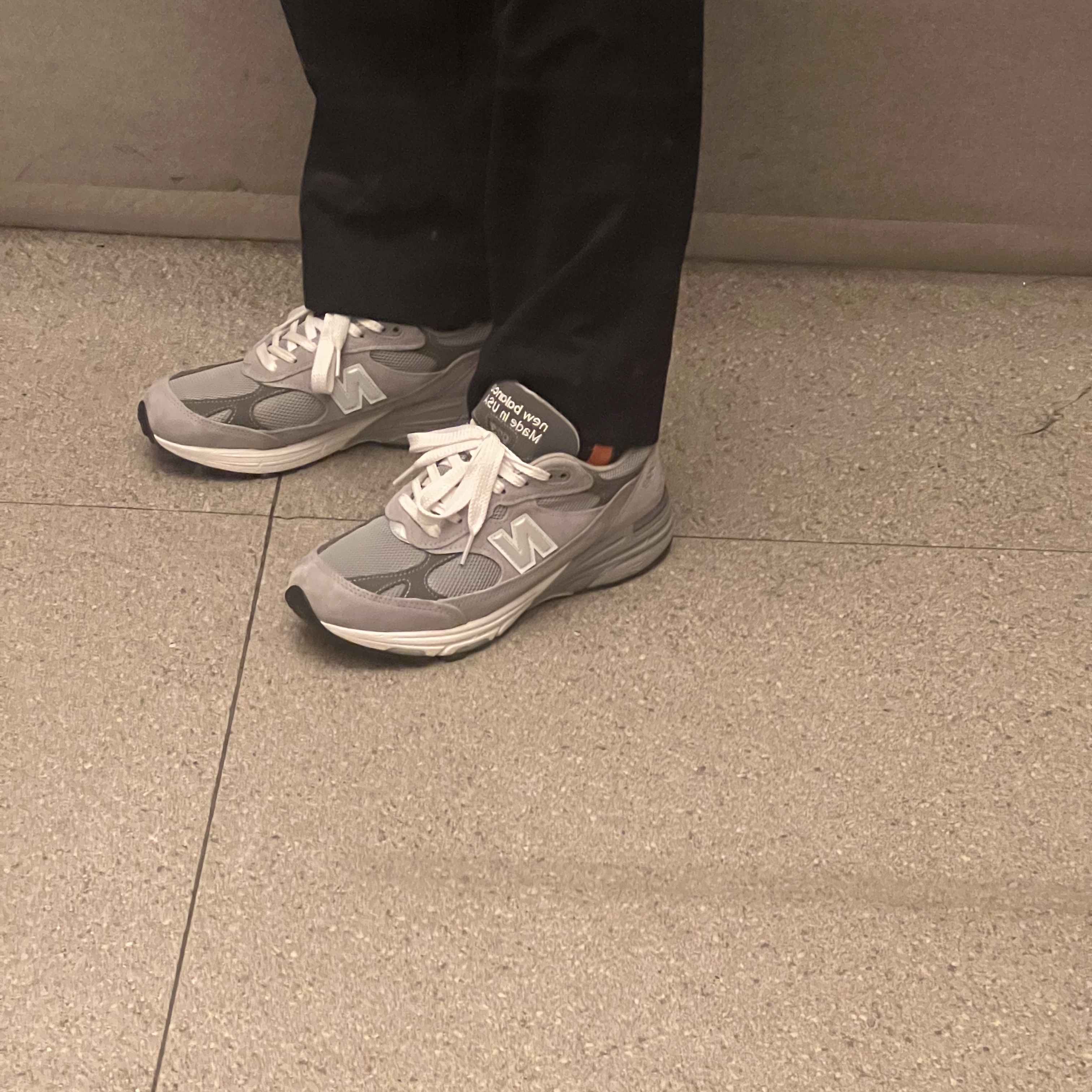 New Balance 993 Made in USA Grey - D Standard 착용 스타일