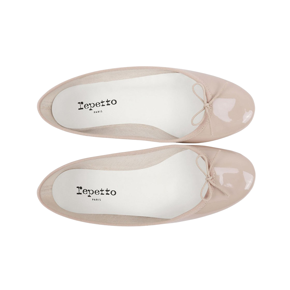 (W) 레페토 산드리옹 페이턴트 레더 발레리나 베이지((W) Repetto Cendrillon Patent Leather Ballerinas Beige) - 2