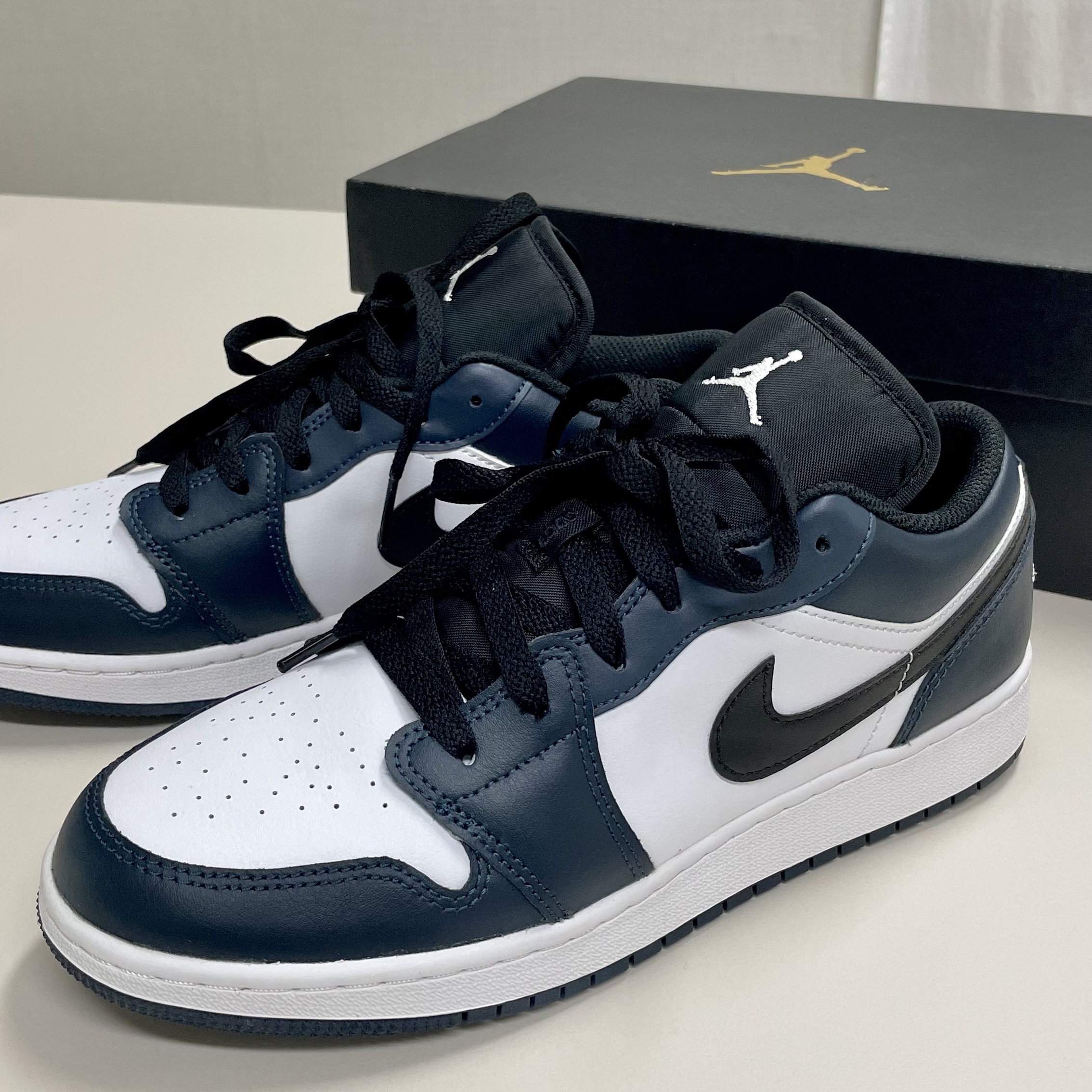(GS) Jordan 1 Low Armory Navy 착용 스타일 - 1