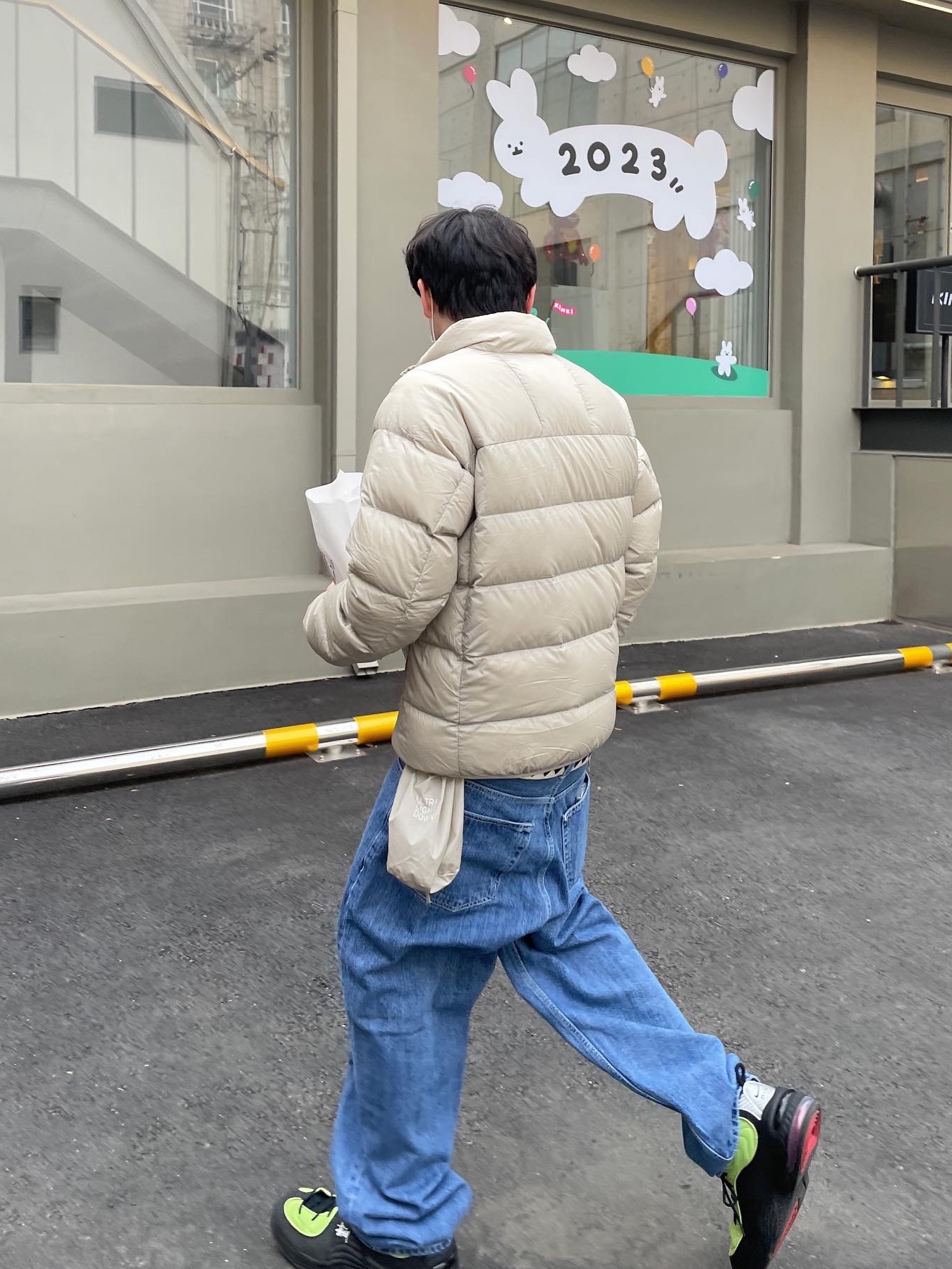 Nike x Stussy Air Penny II Vivid Green and Black 착용 스타일 - 1