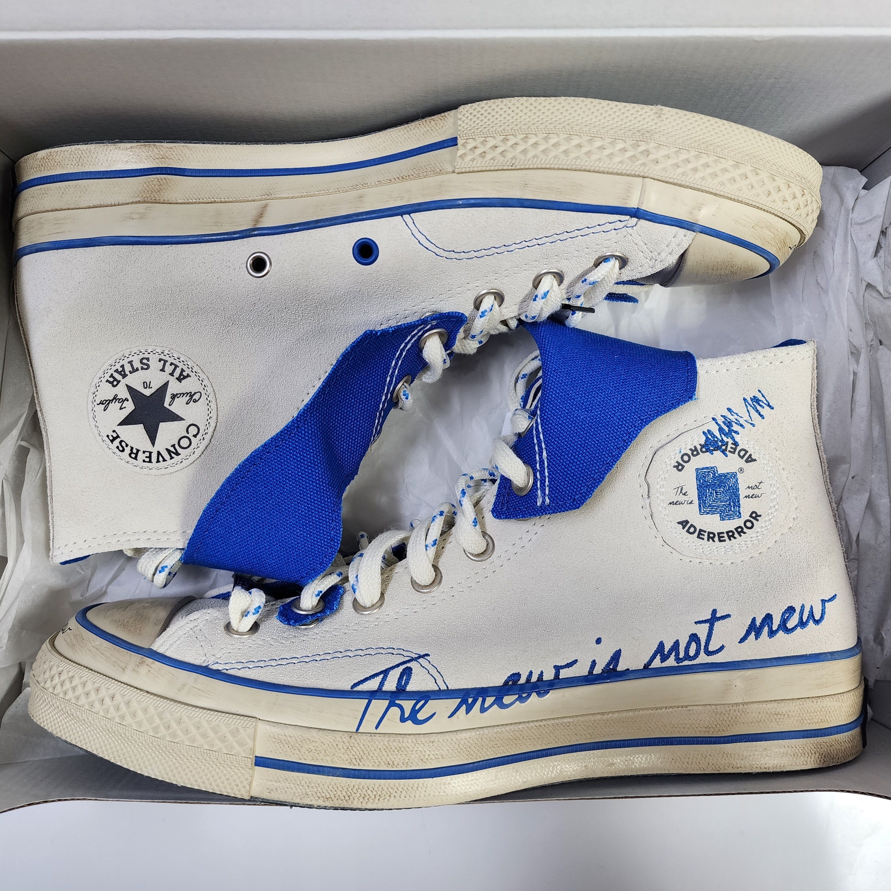 Converse x Ader Error Chuck 70 High White 착용 스타일