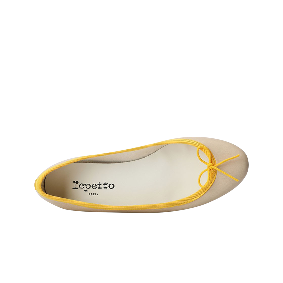 (W) 레페토 산드리옹 램스킨 레더 발레리나 베이지 옐로우((W) Repetto Cendrillon Lambskin Leather Ballerinas Beige Yellow) - 2