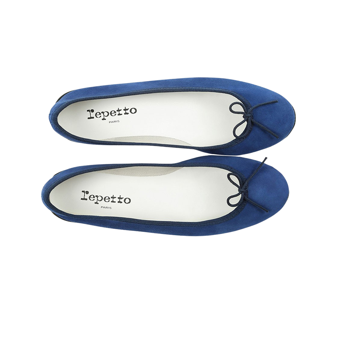 (W) 레페토 산드리옹 고트스킨 스웨이드 레더 발레리나 네이비 블루((W) Repetto Cendrillon Goatskin Suede Leather Ballerinas Navy Blue) - 2