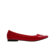 (W) Repetto Cendrillon Patent Leather Ballerinas Flammy Red