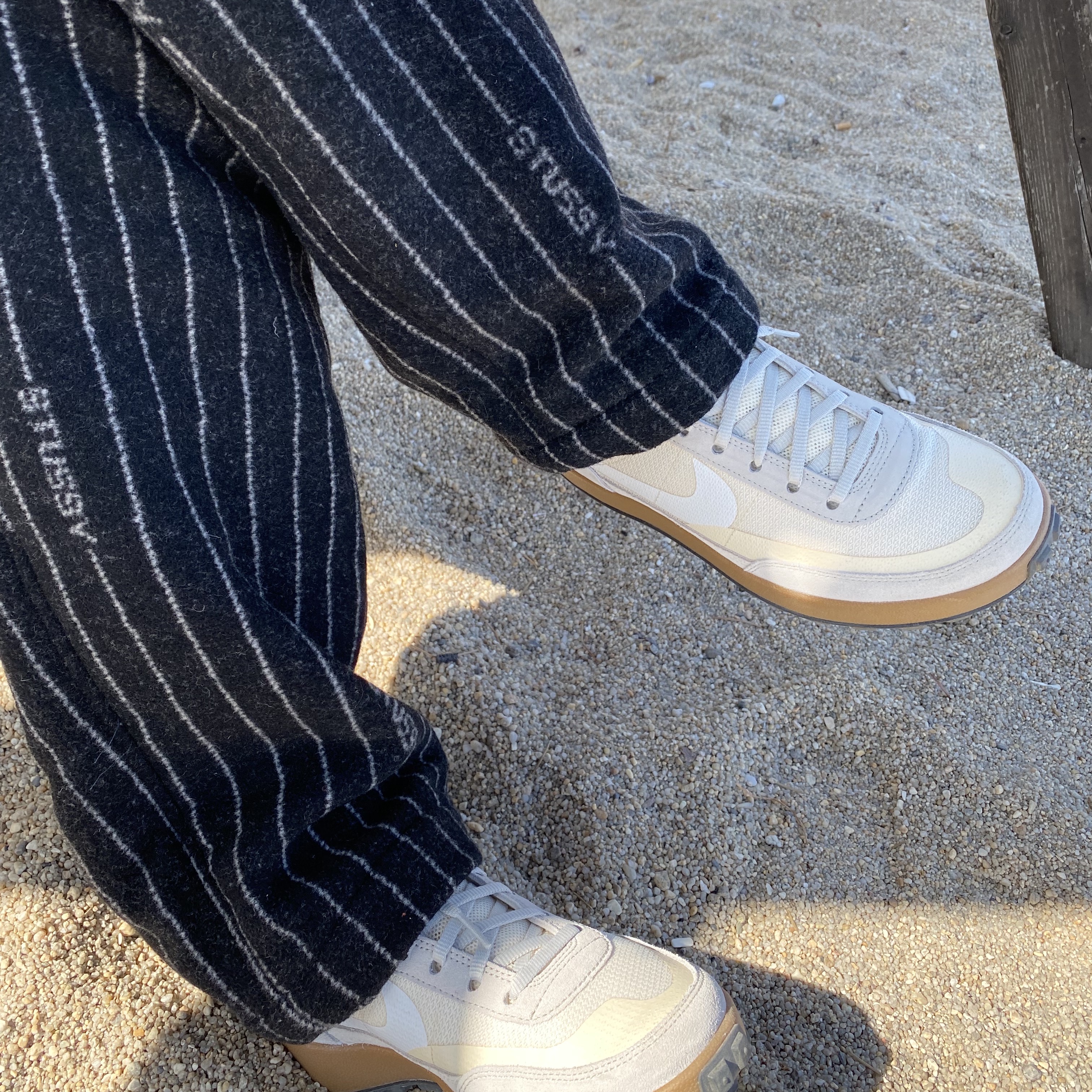 Nike x Tom Sachs General Purpose Shoe Light Cream, Nike x Tom Sachs Nikecraft Studio T-Shirt White 착용 스타일 - 1