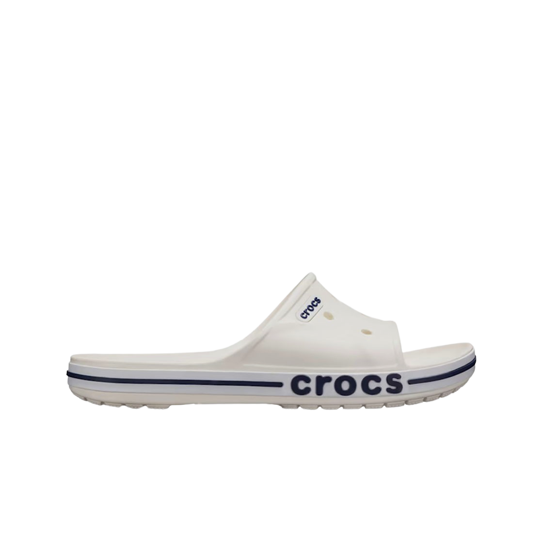 크록스 바야밴드 슬라이드 화이트 네이비(Crocs Bayaband Slide White Navy)