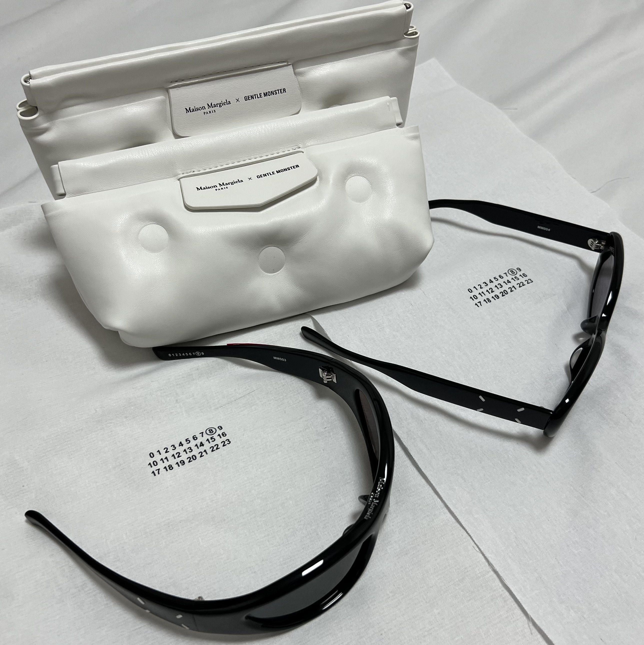 Gentle Monster x Maison Margiela MM004 Black Black, Gentle Monster x Maison Margiela MM003 Black Black 착용 스타일 - 1