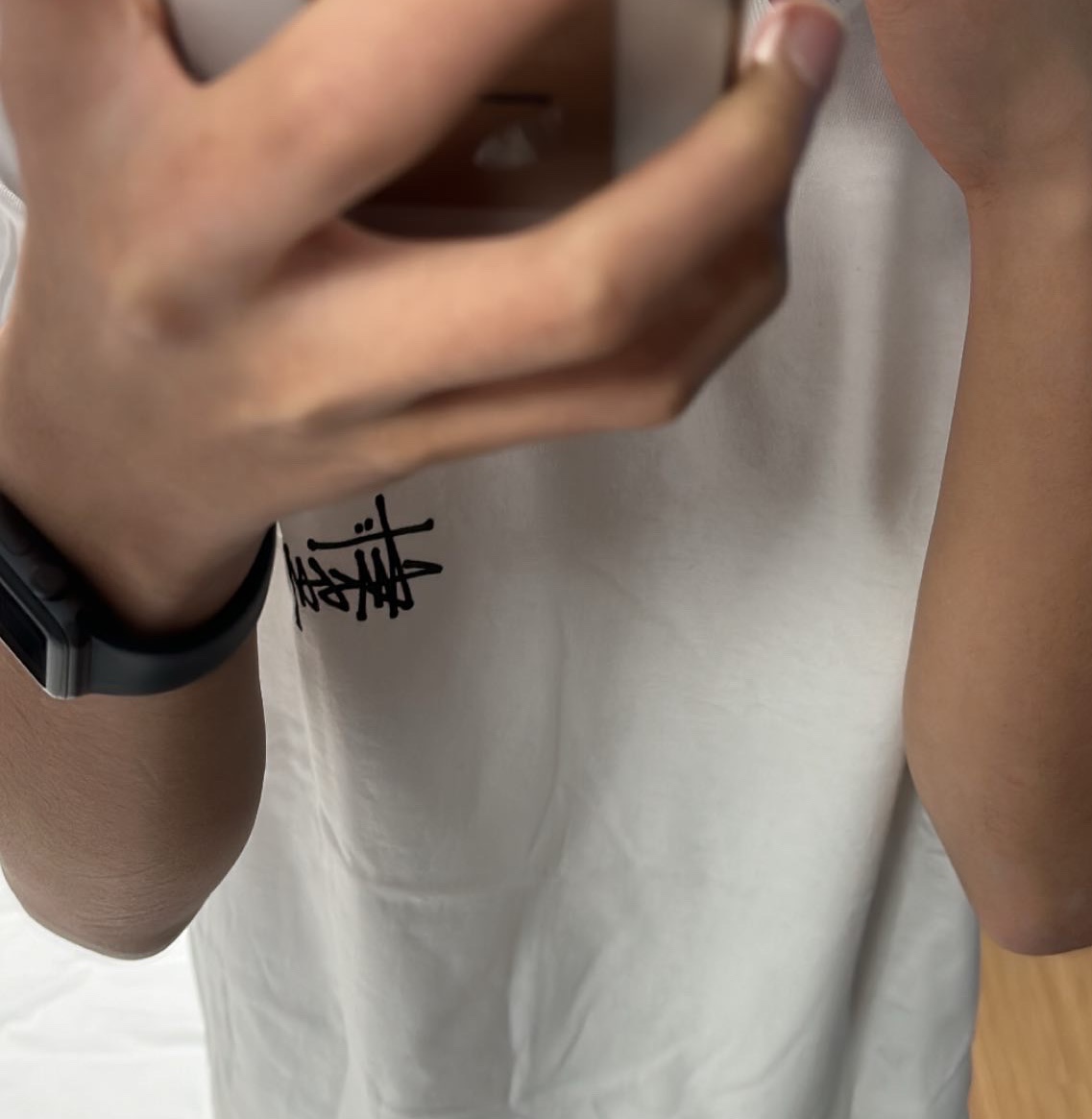 Stussy Basic Stussy T-Shirt White 2022 착용 스타일