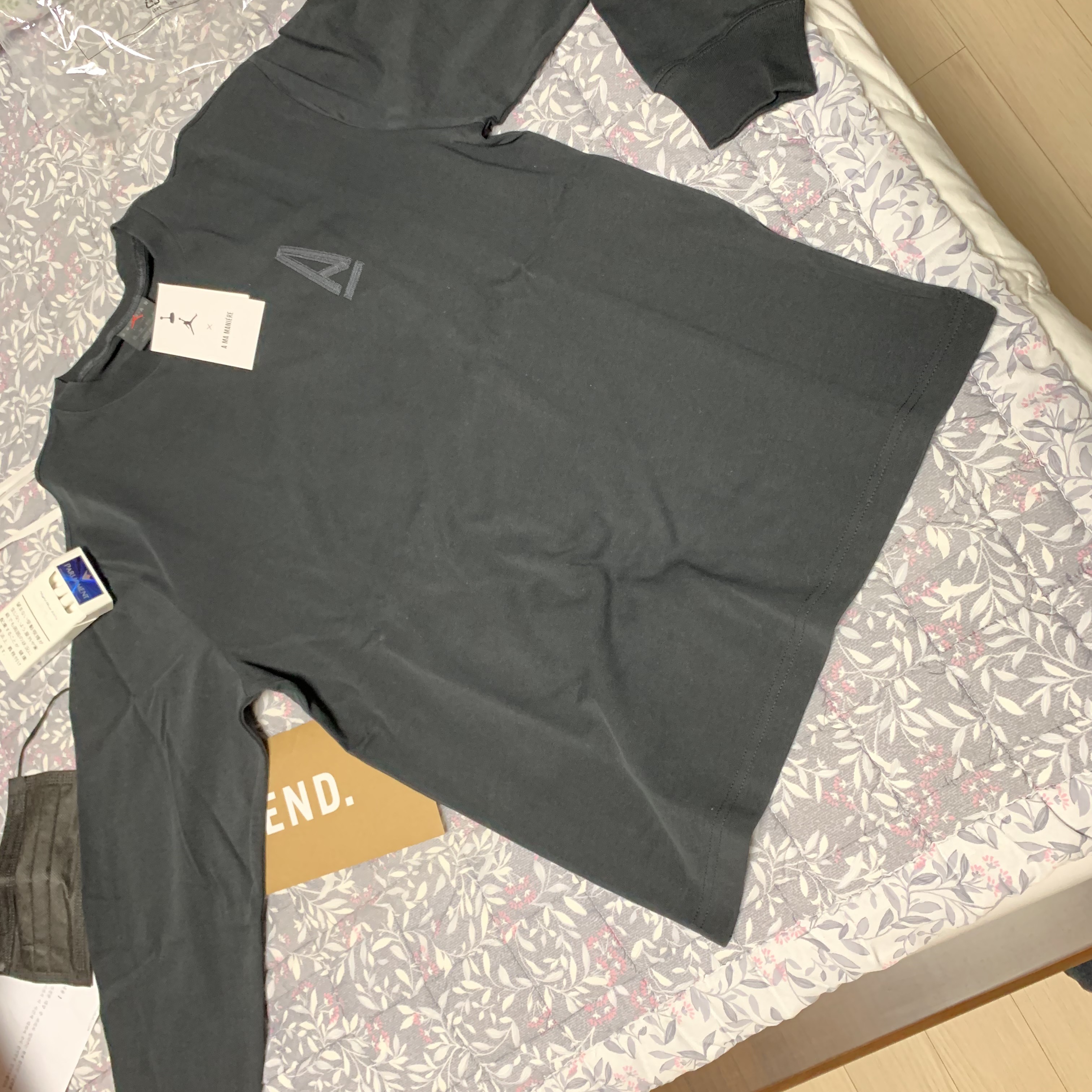 Jordan x A Ma Maniere L/S T-Shirt Black - Asia 착용 스타일 - 1