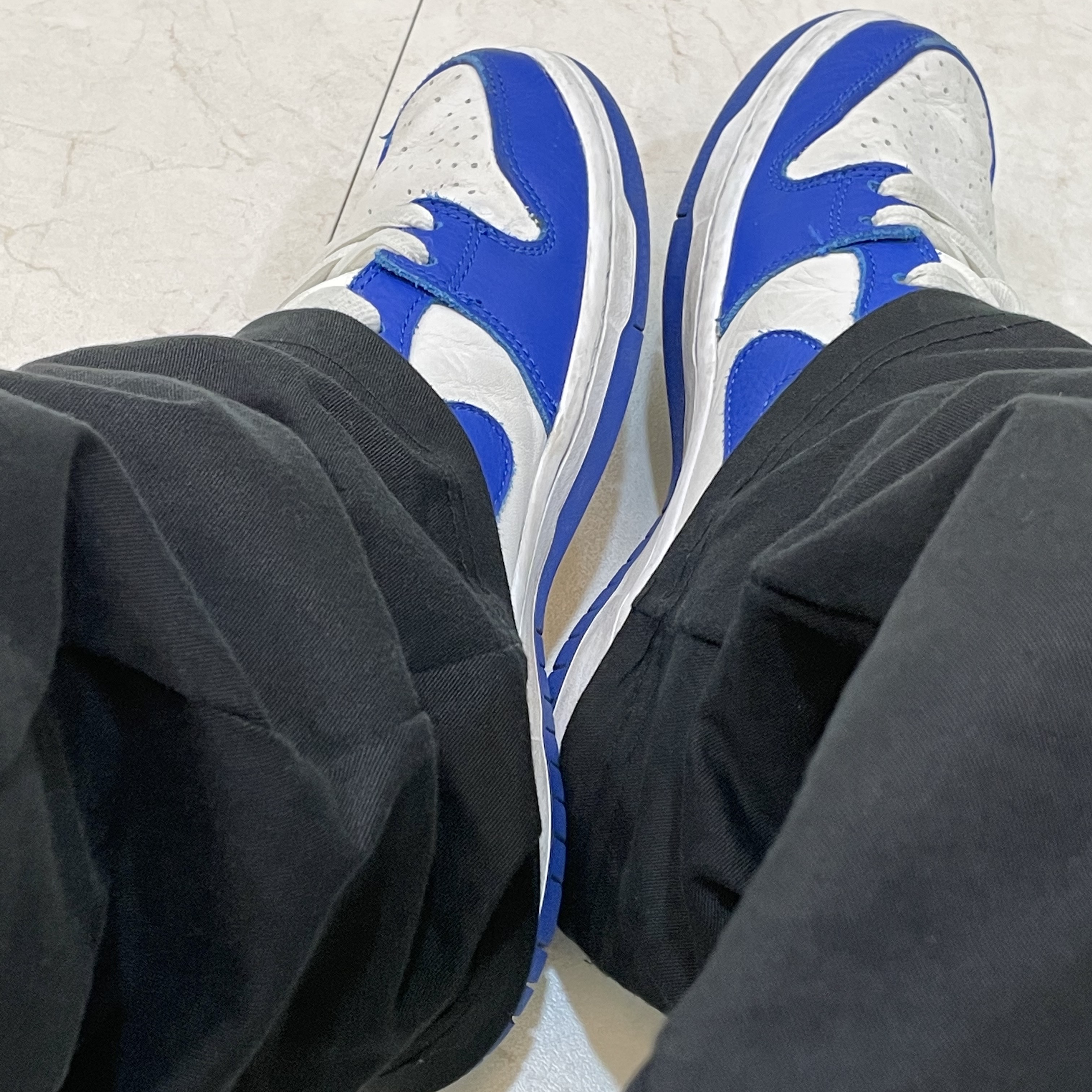 Nike SB Dunk High Pro ISO Kentucky 착용 스타일