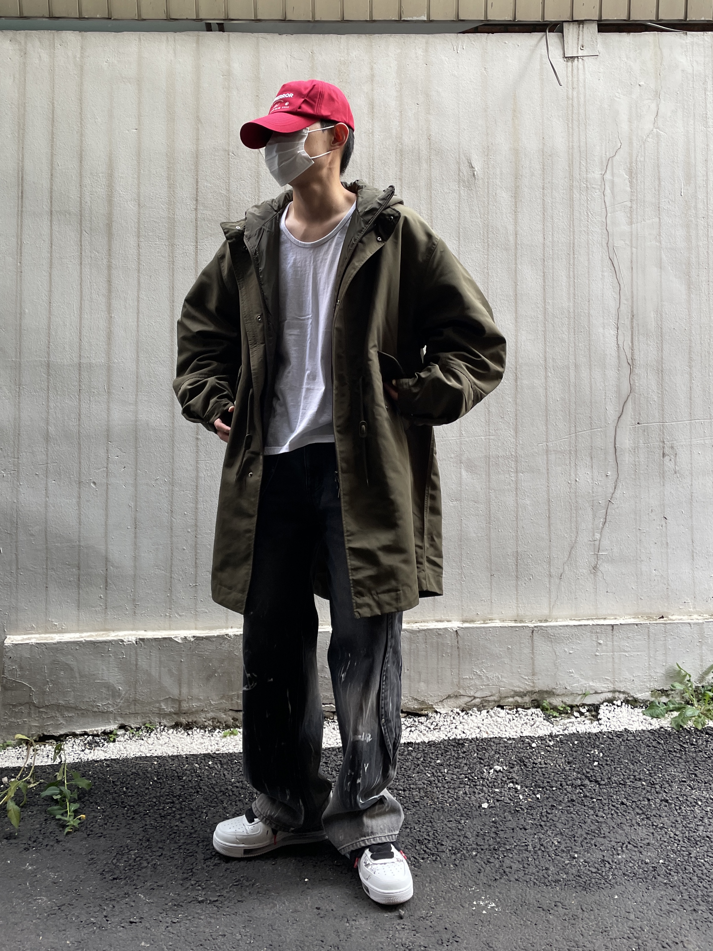 Nike x Peaceminusone Air Force 1 Low Para-Noise 2.0 착용 스타일 - 1