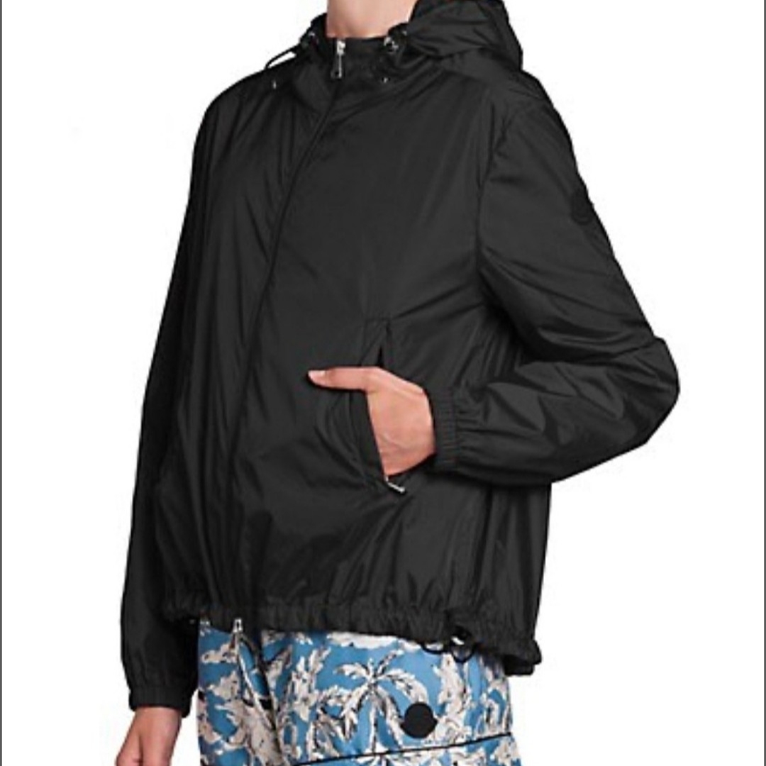 (W) Moncler Boissard Rain Jacket Black - 22SS 착용 스타일