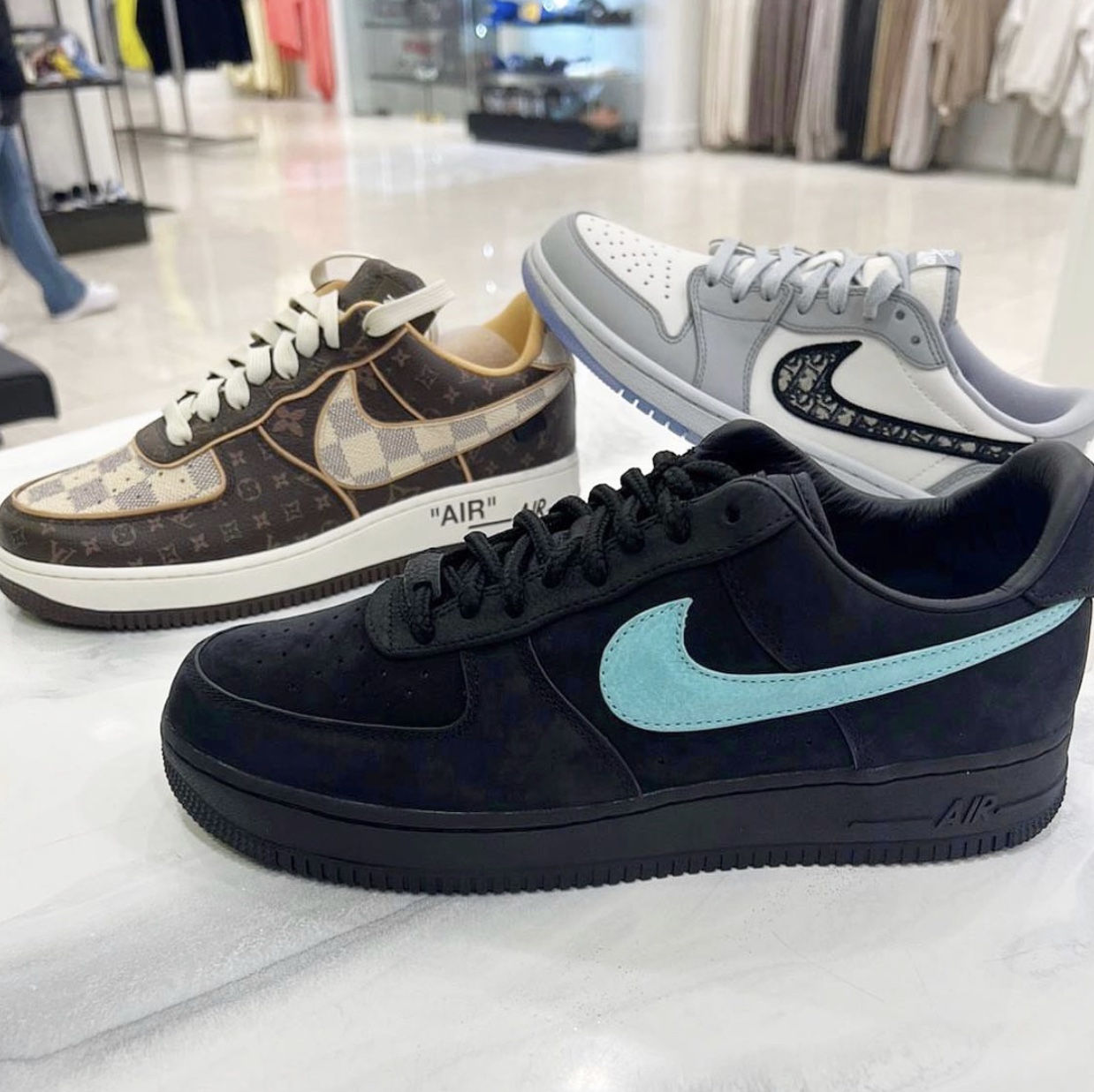 Nike x Tiffany & Co. Air Force 1 Low SP 1837 착용 스타일 - 1