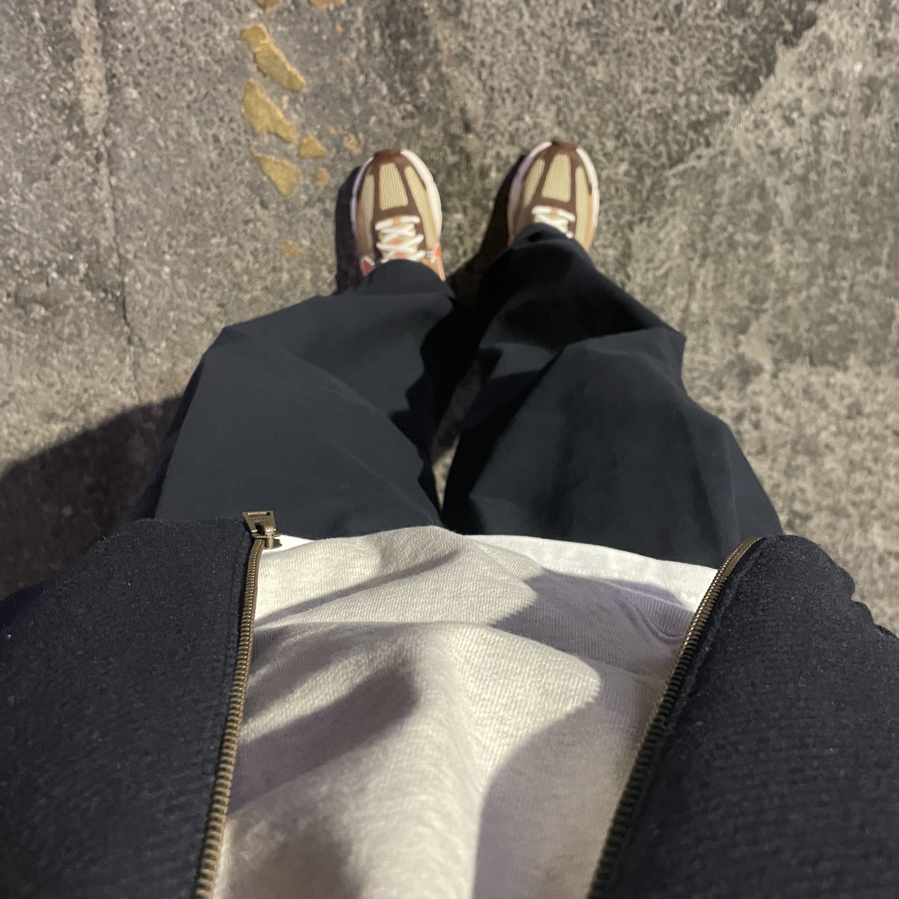 Nike Zoom Vomero 5 Wheat Grass and Cacao Wow 착용 스타일 - 1