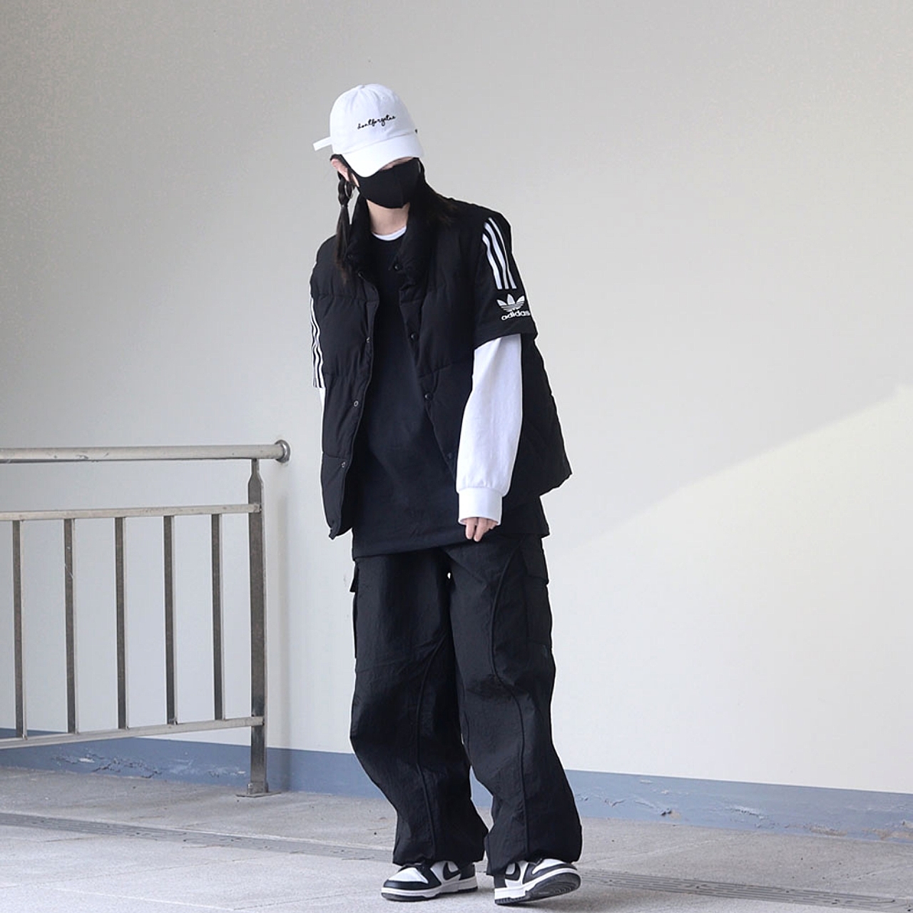 Nike Dunk Low Retro Black, (W) Nike Dunk Low Black 착용 스타일