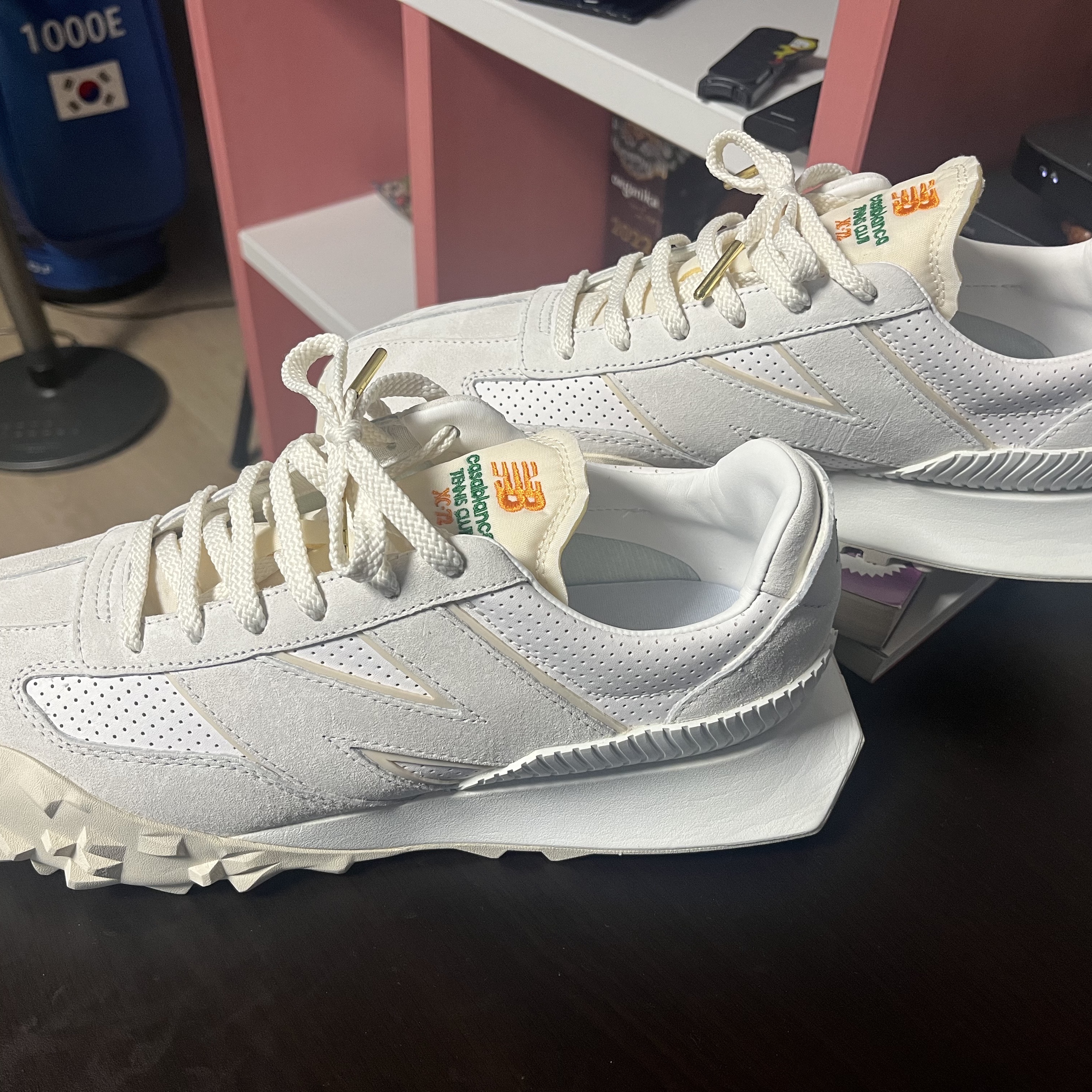 New Balance x Casablanca XC-72 Marshmallow Brilliant White 착용 스타일