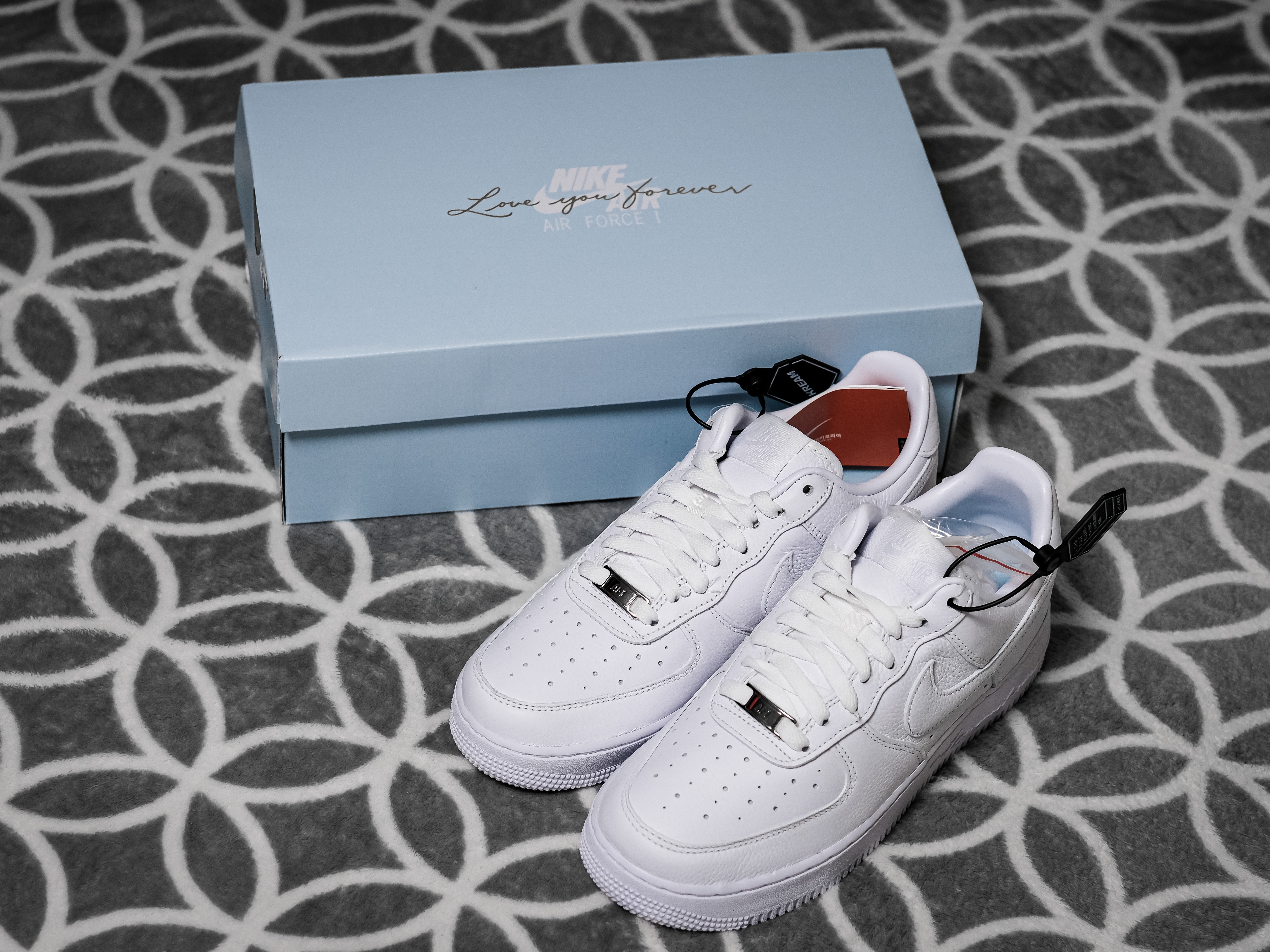 Nike x Drake Nocta Air Force 1 Low SP Certified Lover Boy White 착용 스타일 - 1