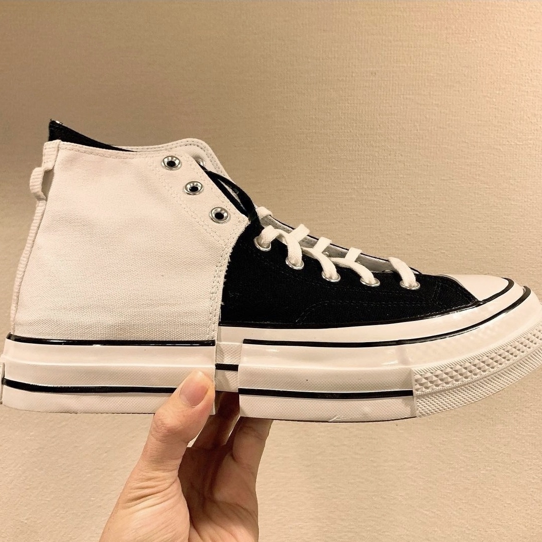 Converse x Feng Chen Wang Chuck 70 2-in-1 Natural Ivory Black 착용 스타일