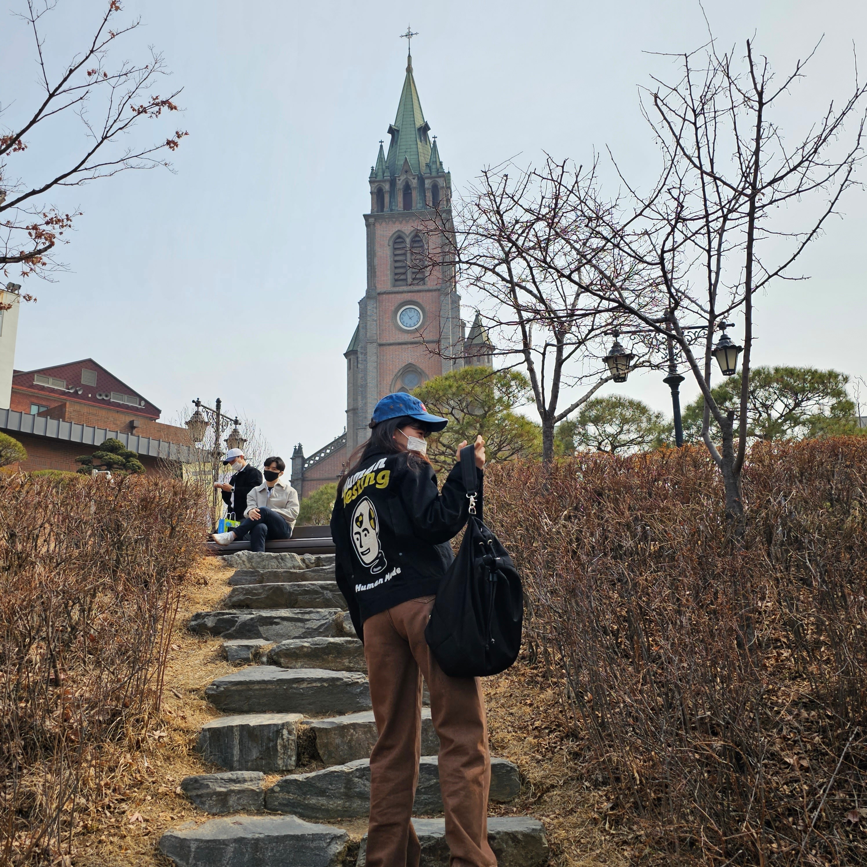 Human Made x A$AP Rocky Human Testing Denim Jacket Black, Supreme Washed Chino Twill Camp Cap Denim - 22FW 착용 스타일 - 2