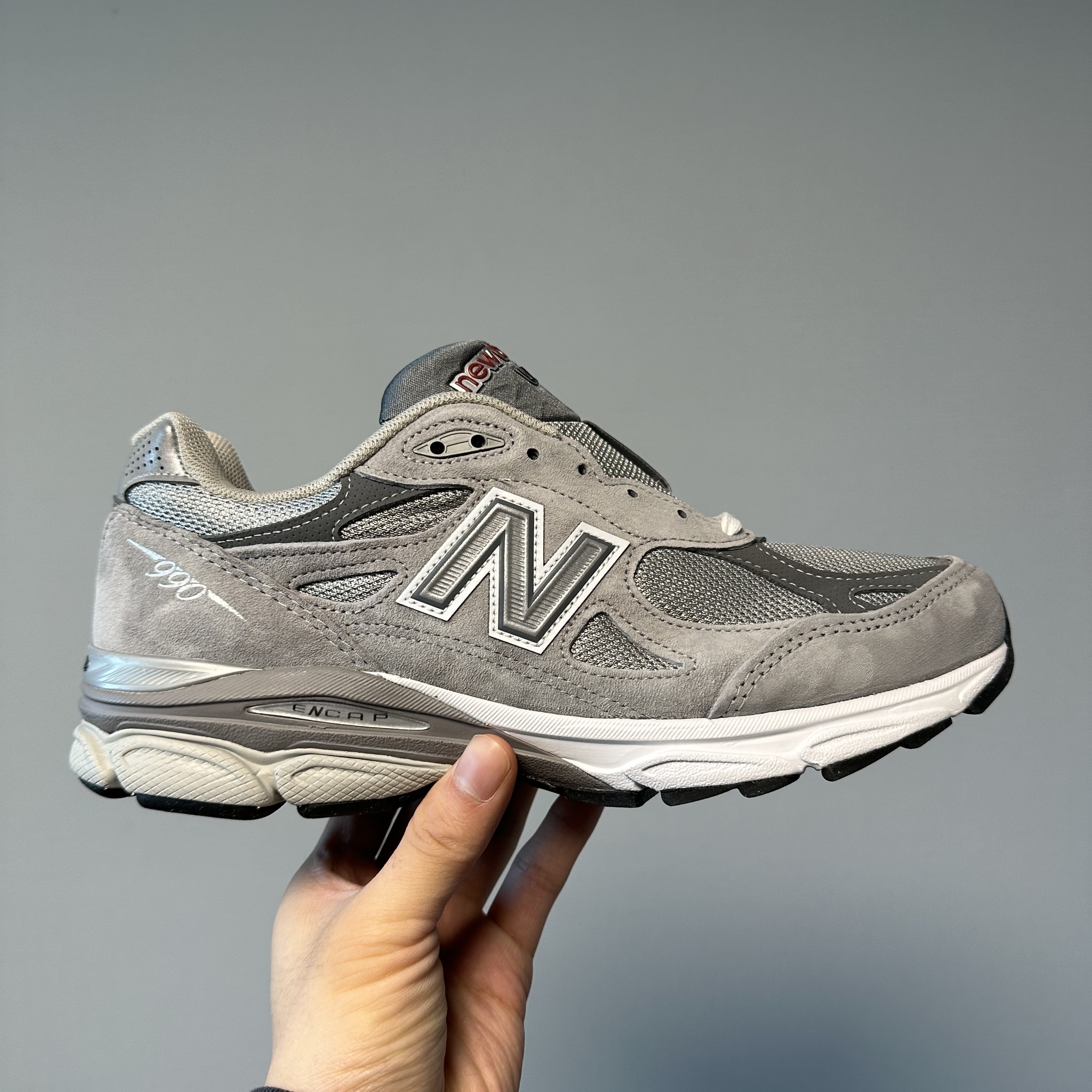 New Balance 990v3 Made in USA Grey - D Standard 착용 스타일 - 1