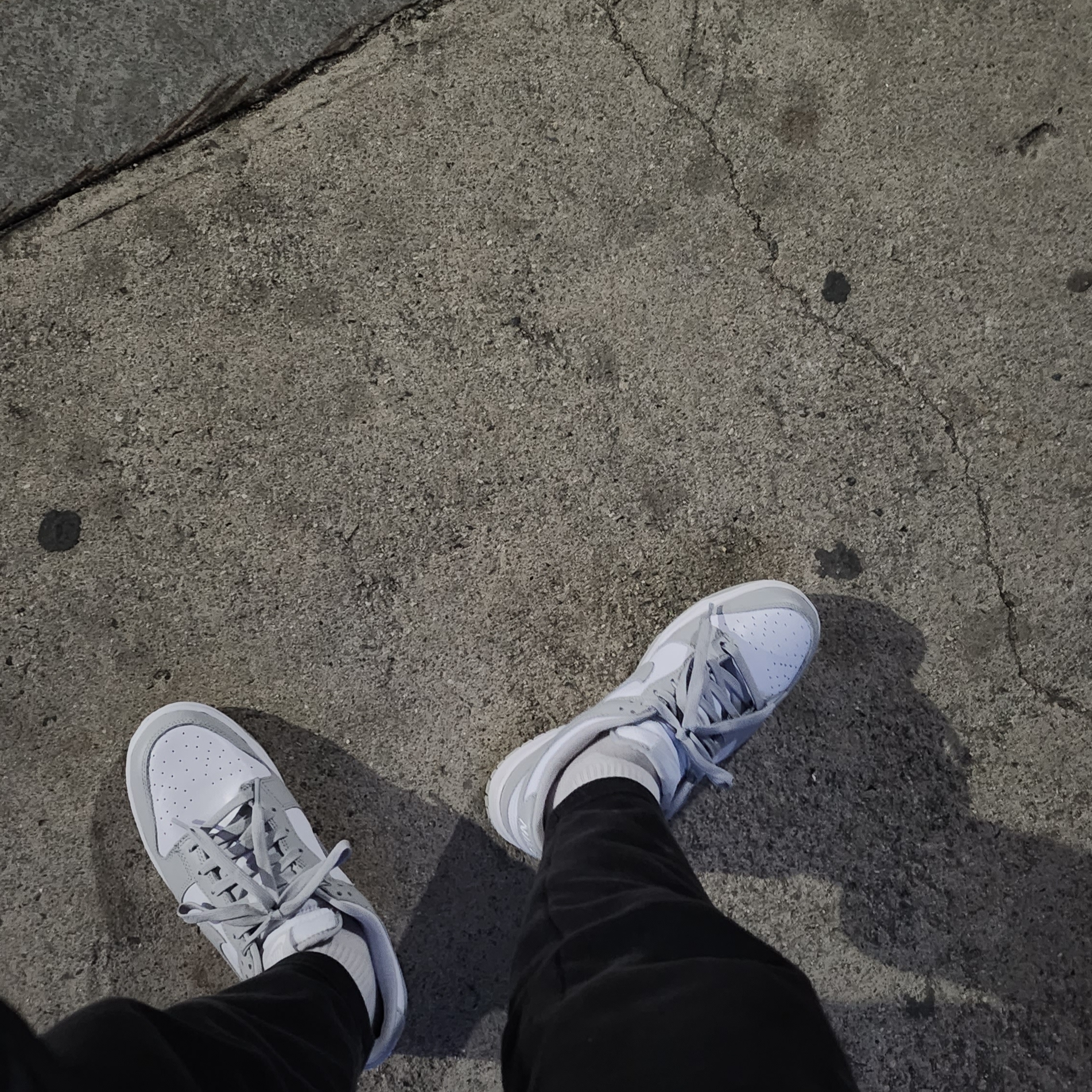 Nike Dunk Low Retro Grey Fog 착용 스타일