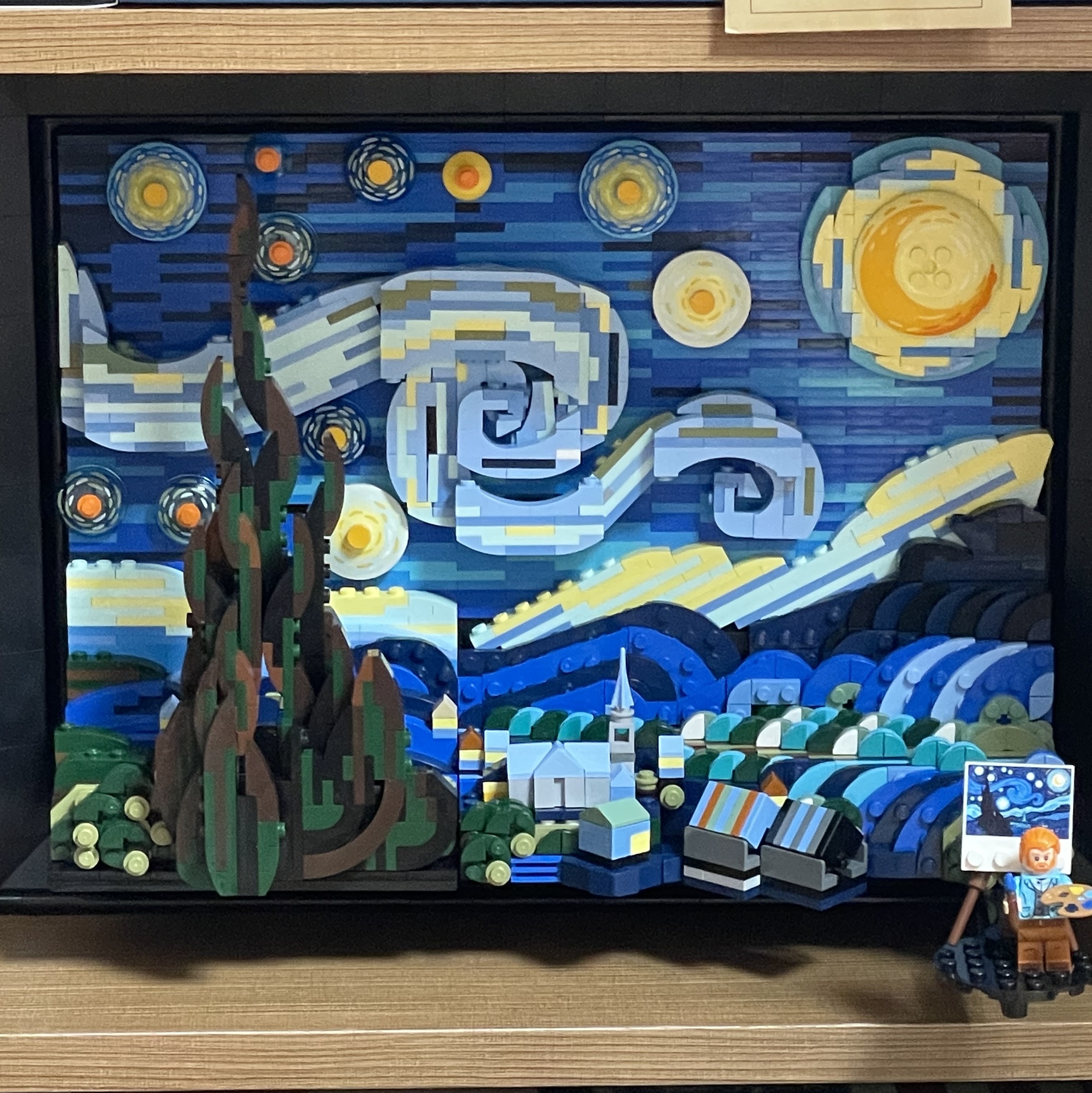 Lego Vincent Van Gogh The Starry Night 착용 스타일