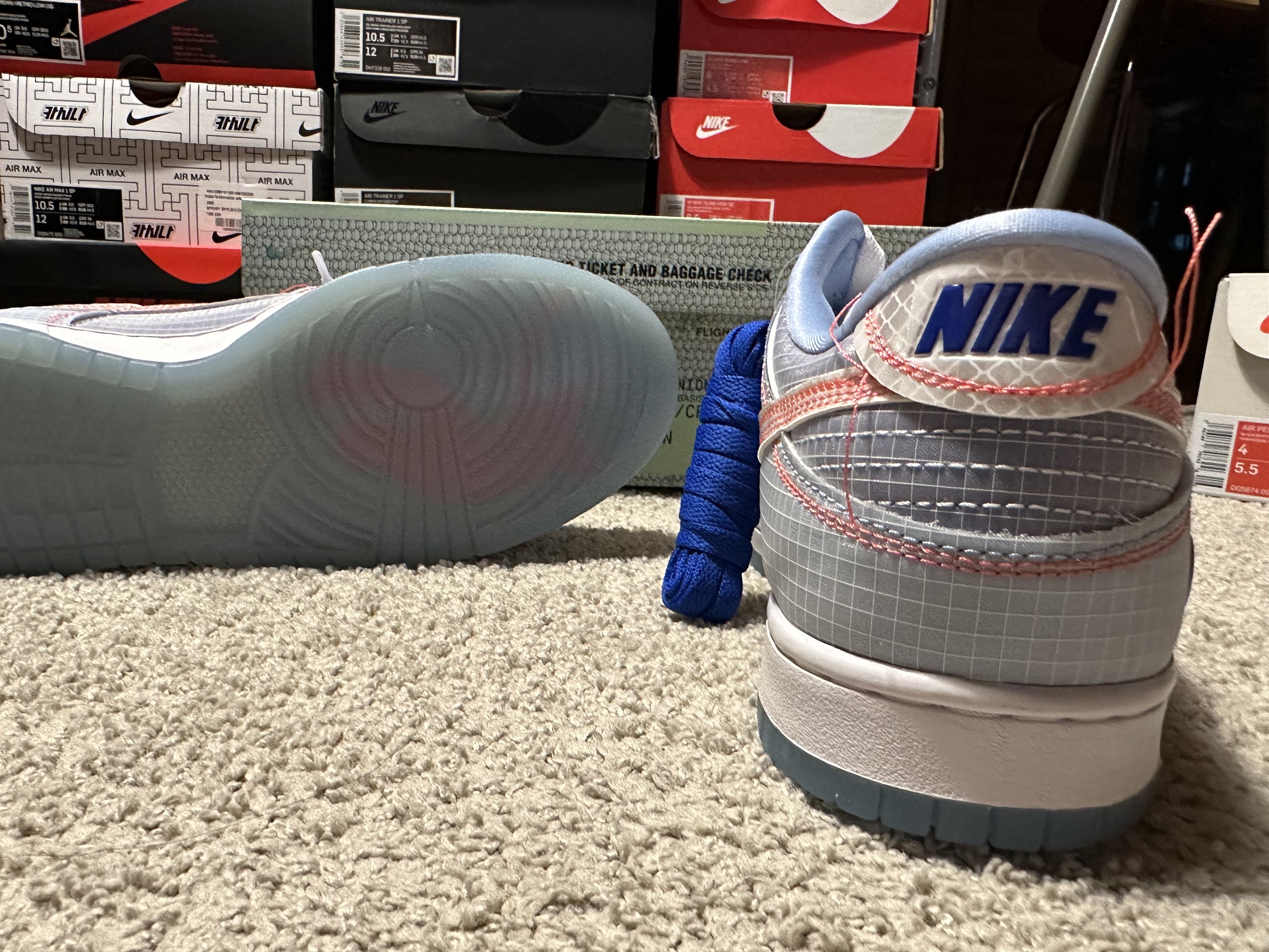 Nike x Union Dunk Low Passport Pack Argon 착용 스타일 - 3