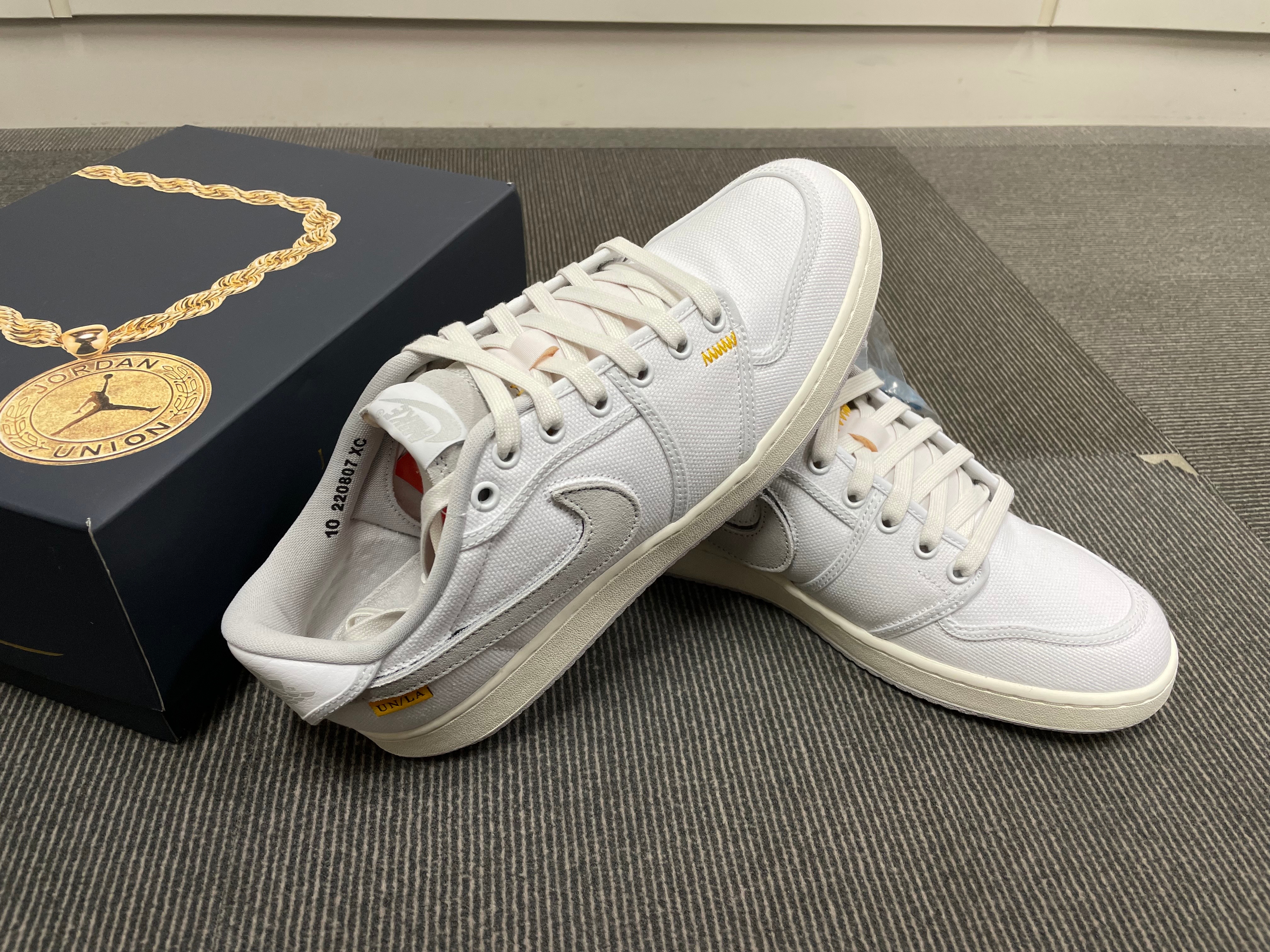 Jordan 1 x Union KO Low White 착용 스타일 - 3
