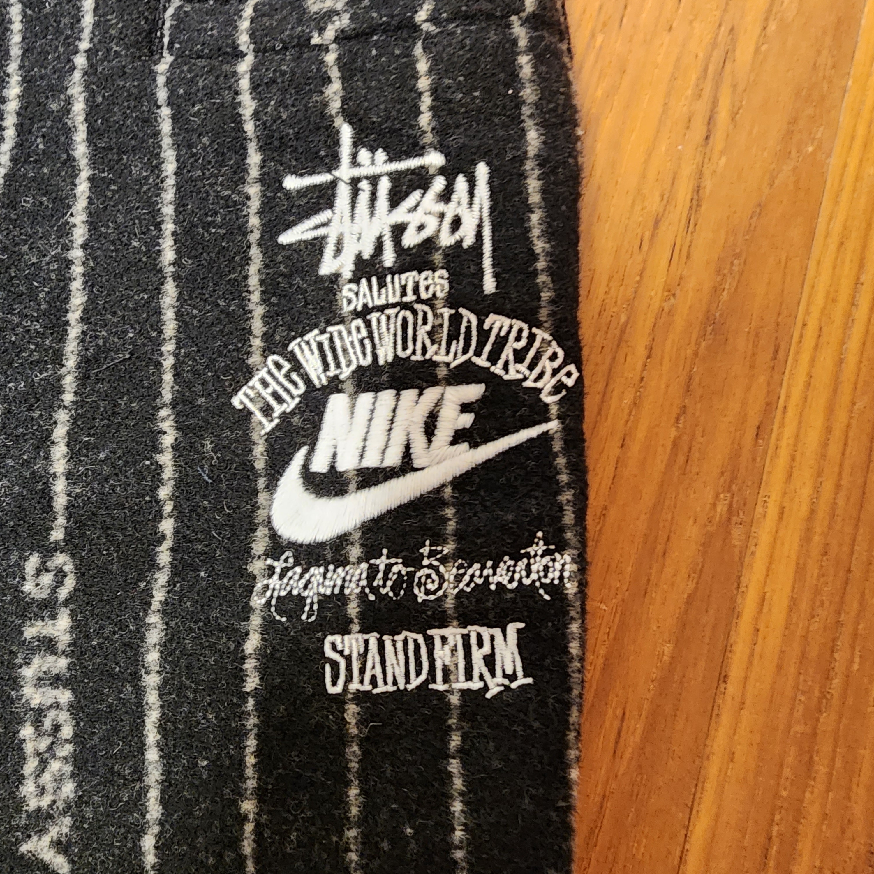 Nike x Stussy NRG Striped Wool Pants Black (DR4021-010) 착용 스타일 - 3
