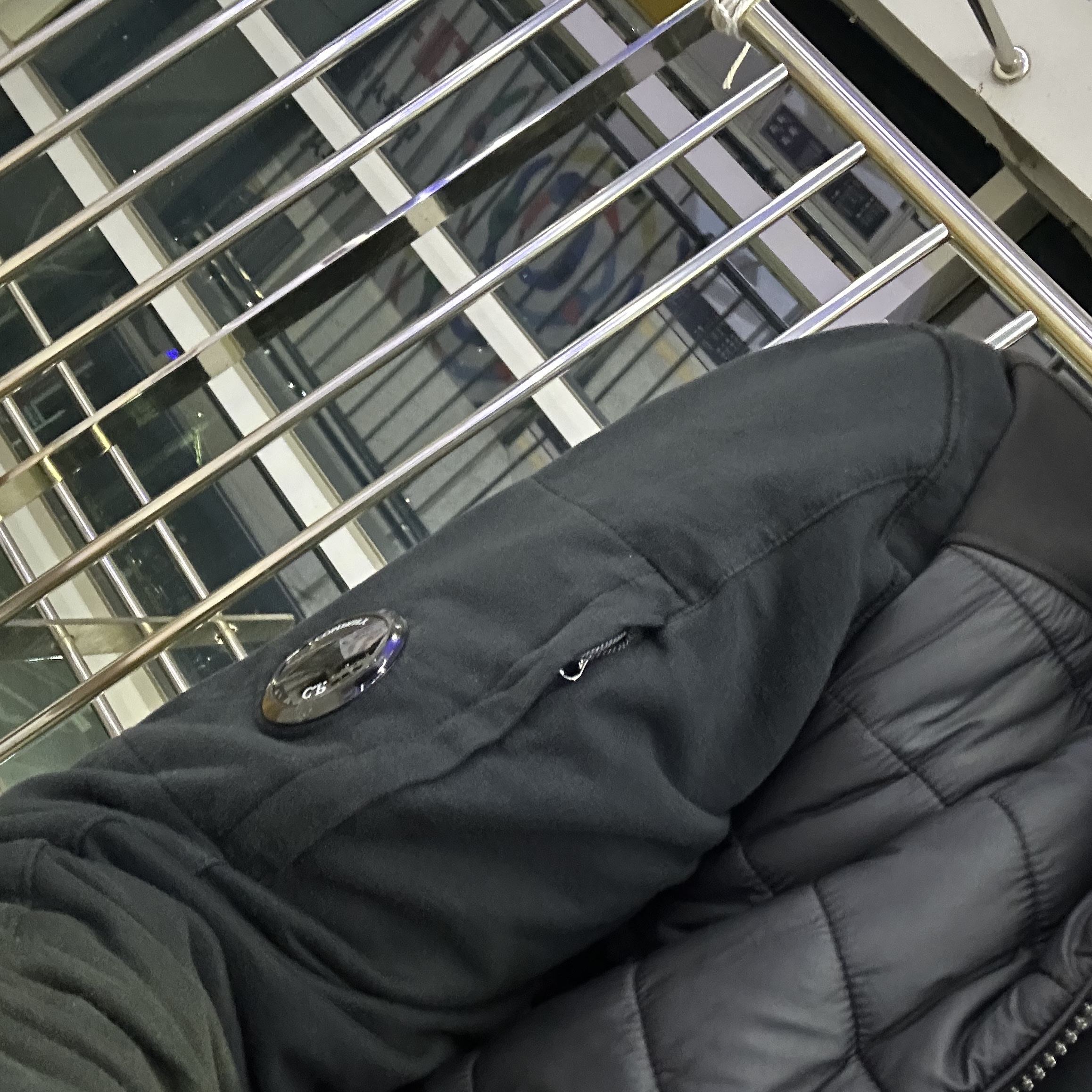 C.P. Company Light Fleece Zipped Hoodie Black - 22FW 착용 스타일