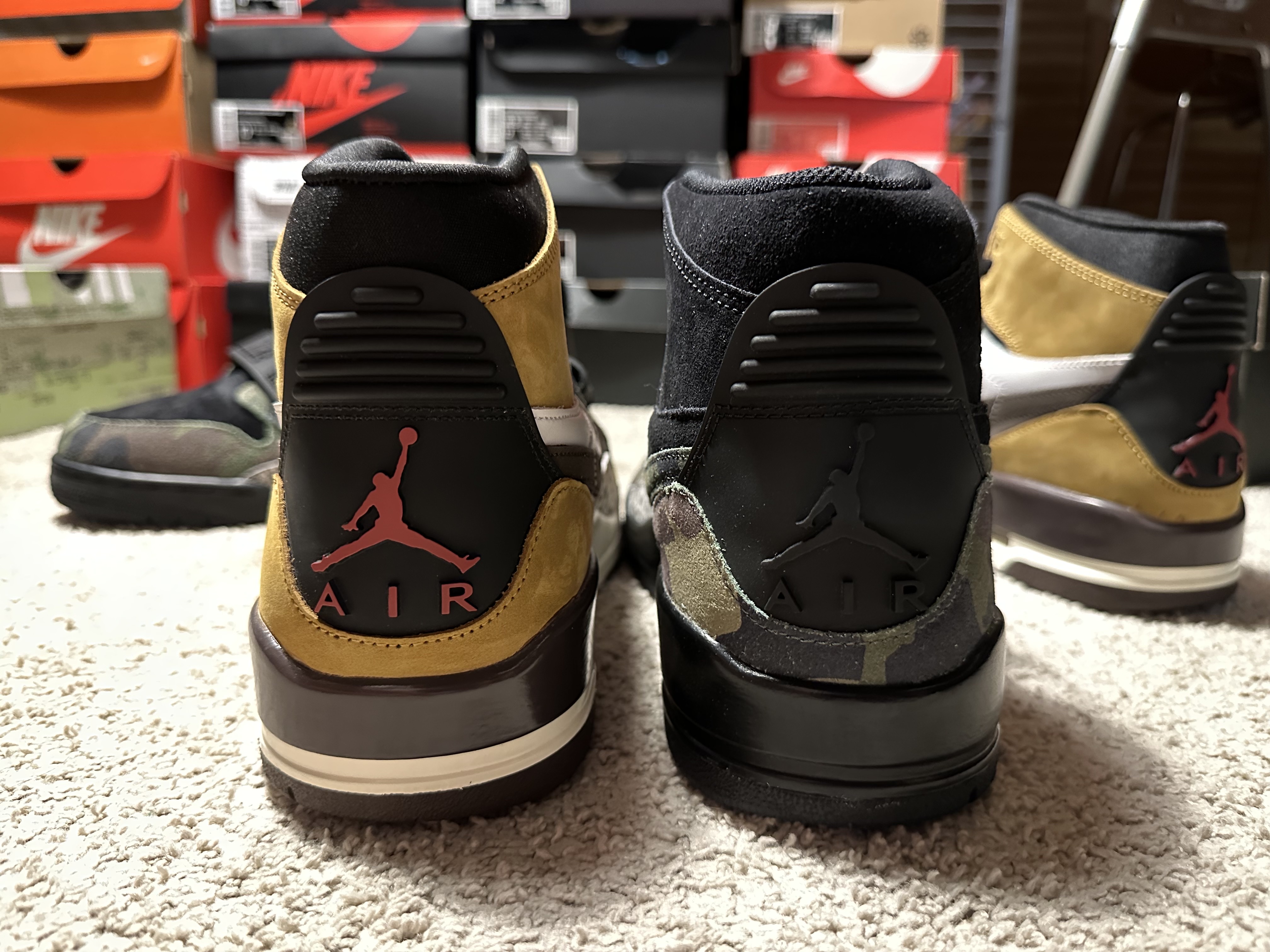 Jordan Legacy 312 Rookie of the Year, Jordan Legacy 312 Black Camo Green 착용 스타일 - 4