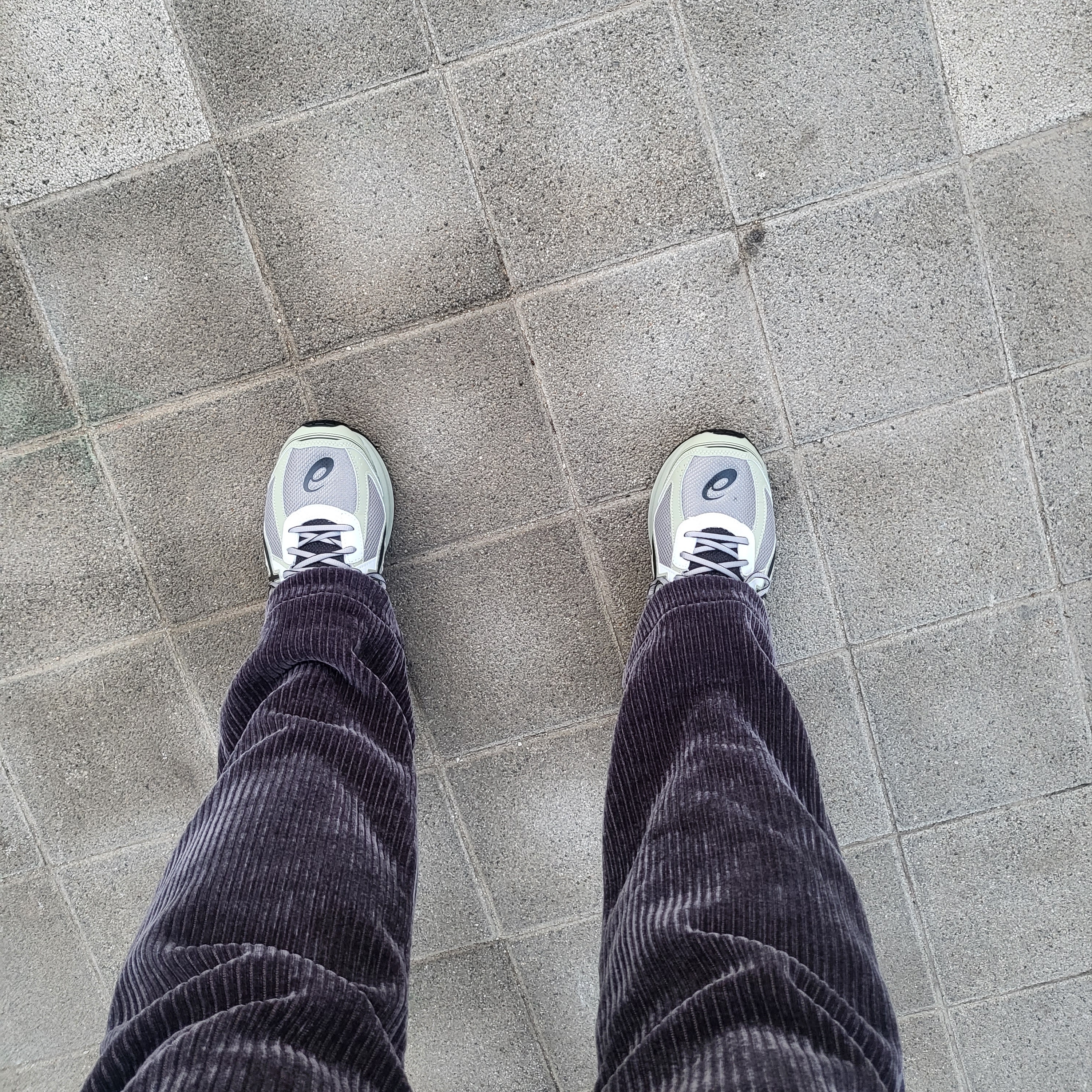 Asics Jog 100 S Sheet Rock - 2E Wide 착용 스타일