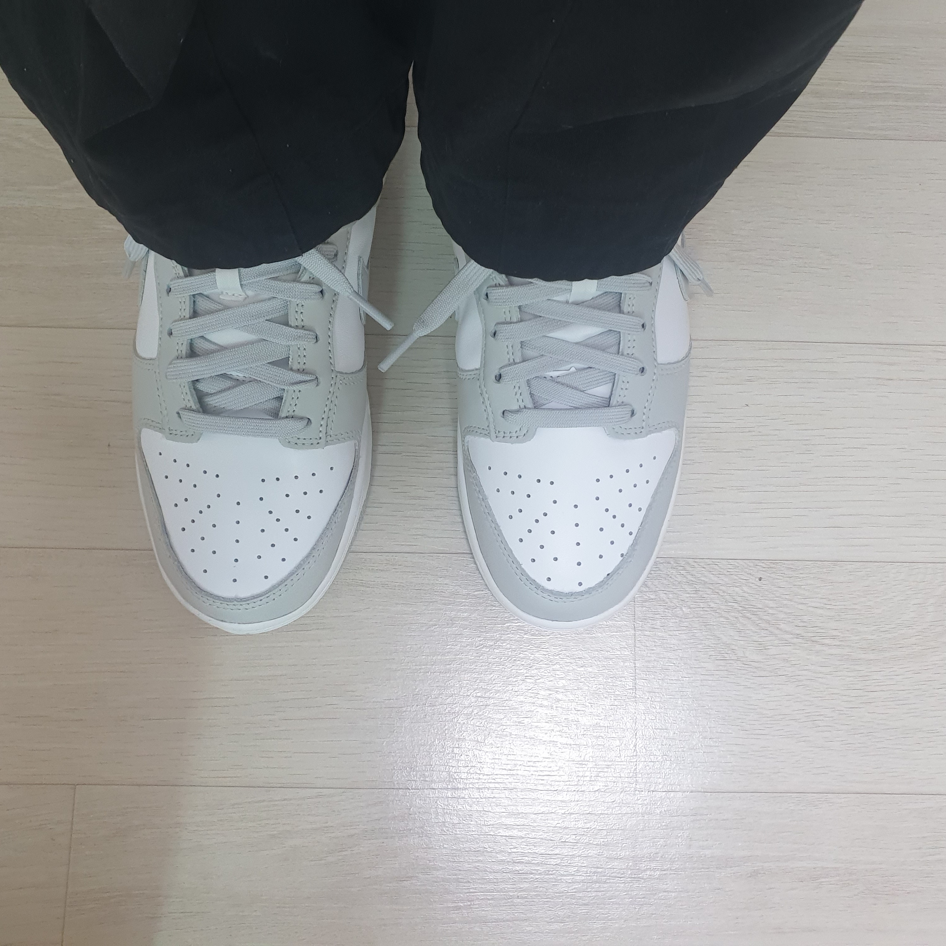 Nike Dunk Low Retro Grey Fog 착용 스타일 - 2