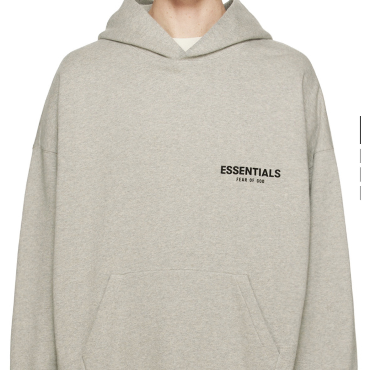 Essentials The Core Collection Hoodie Dark Oatmeal 착용 스타일 - 2