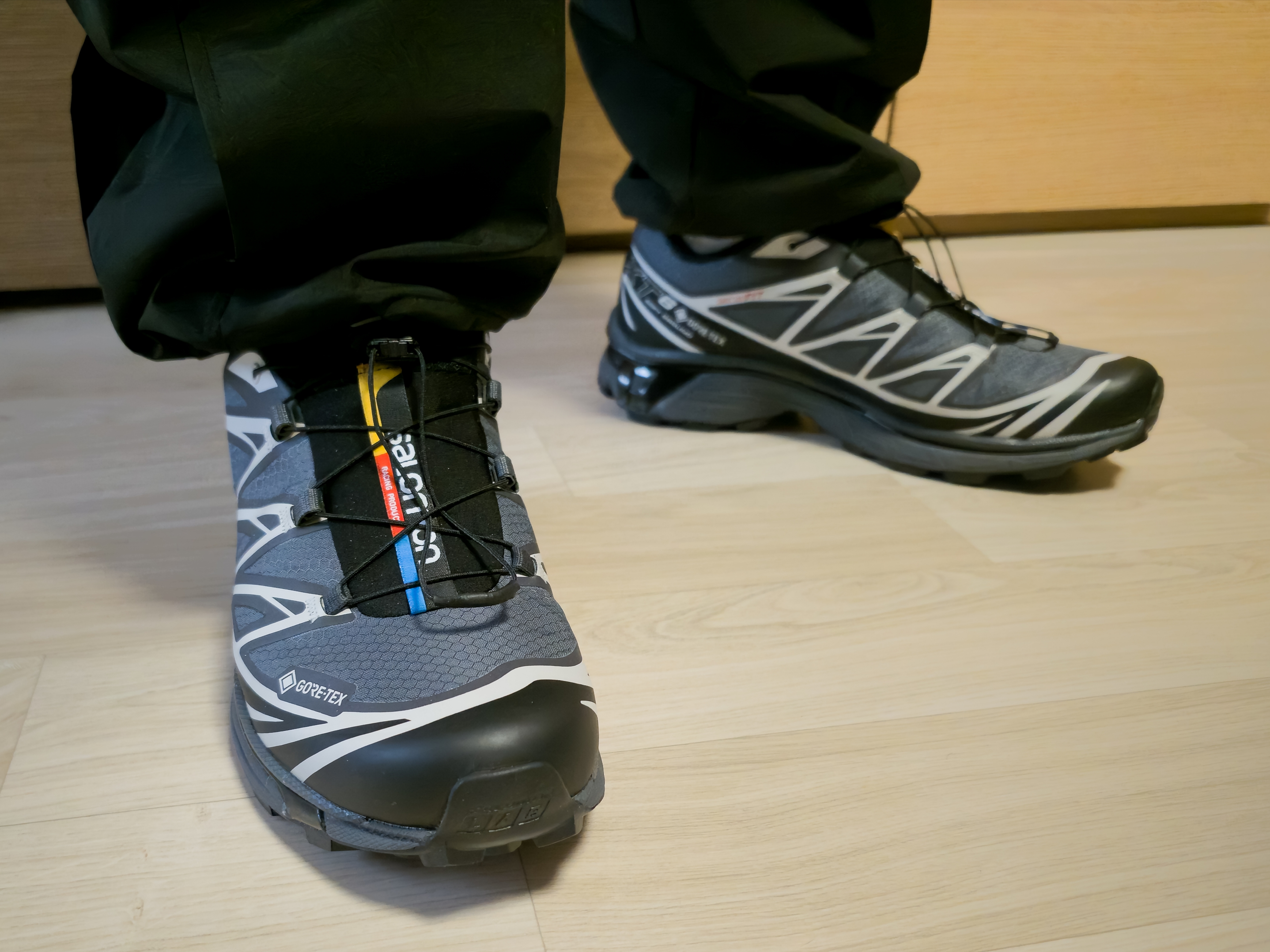 Salomon XT-6 Gore-Tex Black Ebony 착용 스타일