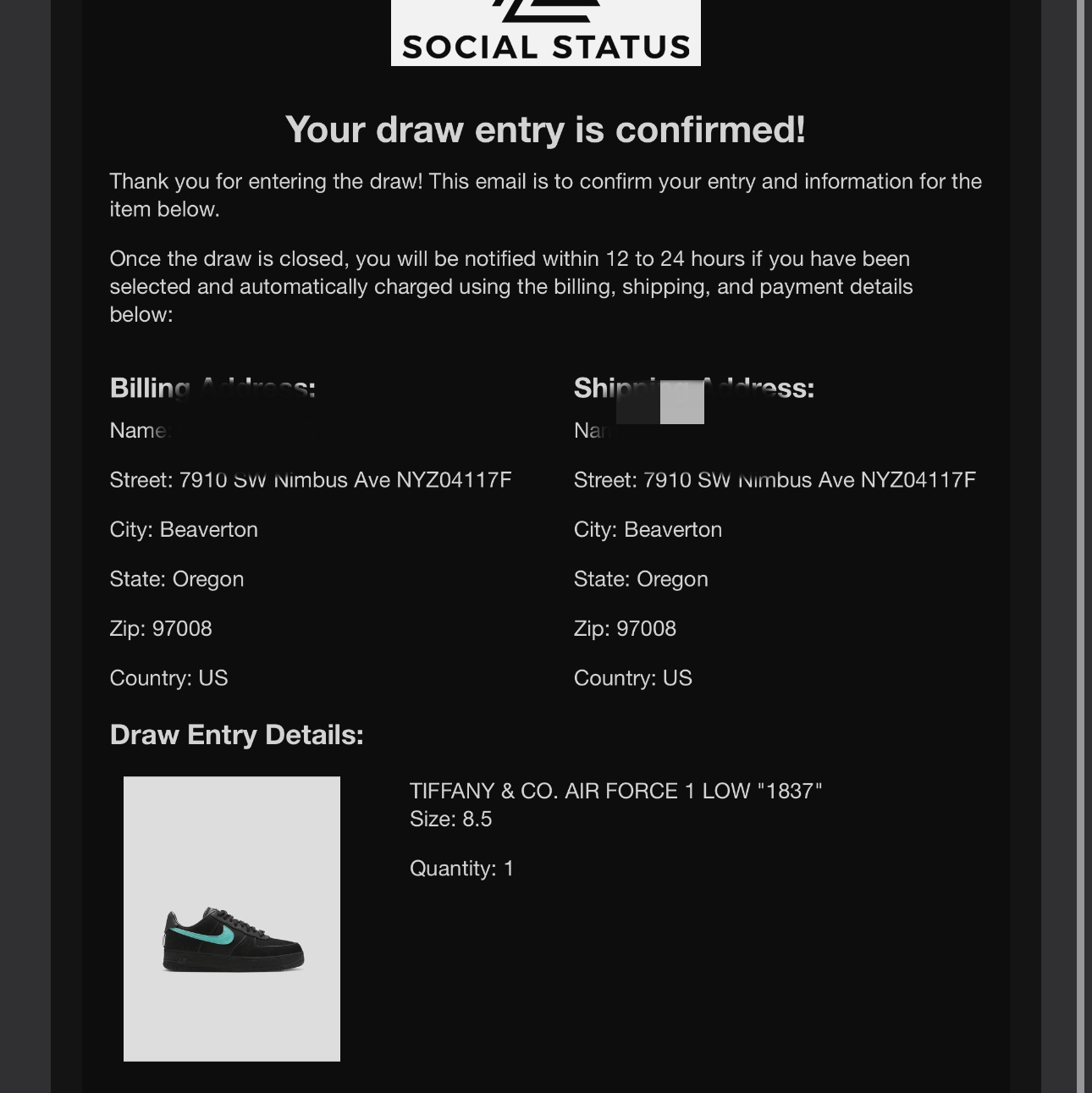 Nike x Tiffany & Co. Air Force 1 Low SP 1837 착용 스타일 - 3