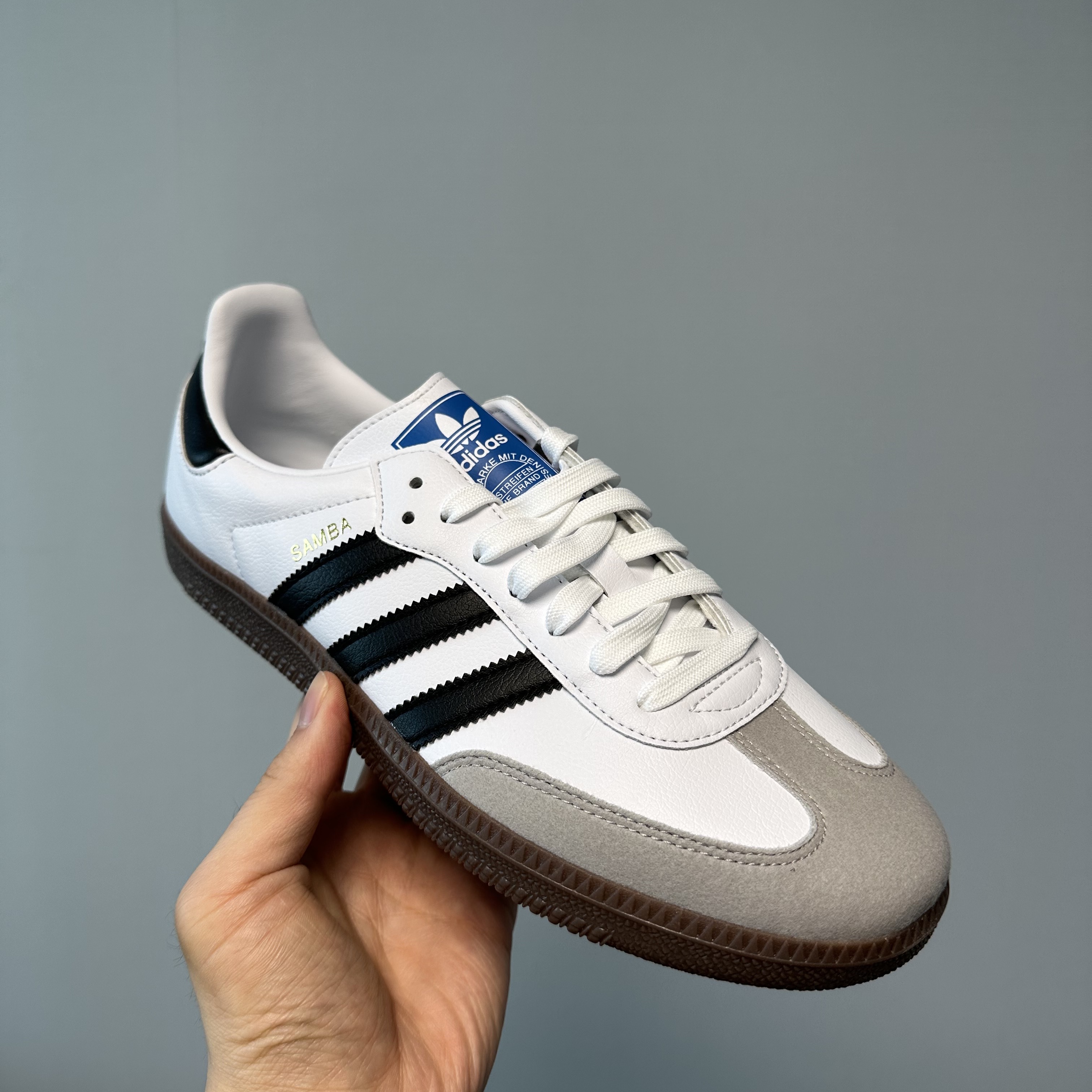 Adidas Samba Vegan White Black 착용 스타일 - 2