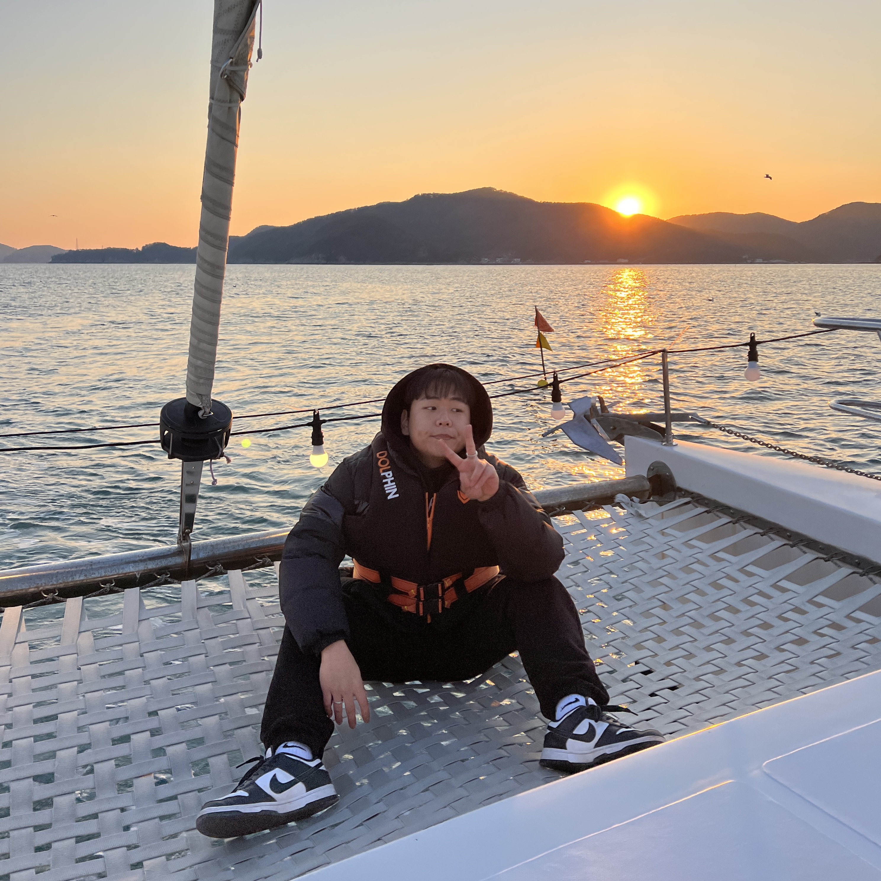 Nike Dunk Low Retro Black, IAB Studio Sweatpants Black White - 23SS 착용 스타일 - 1