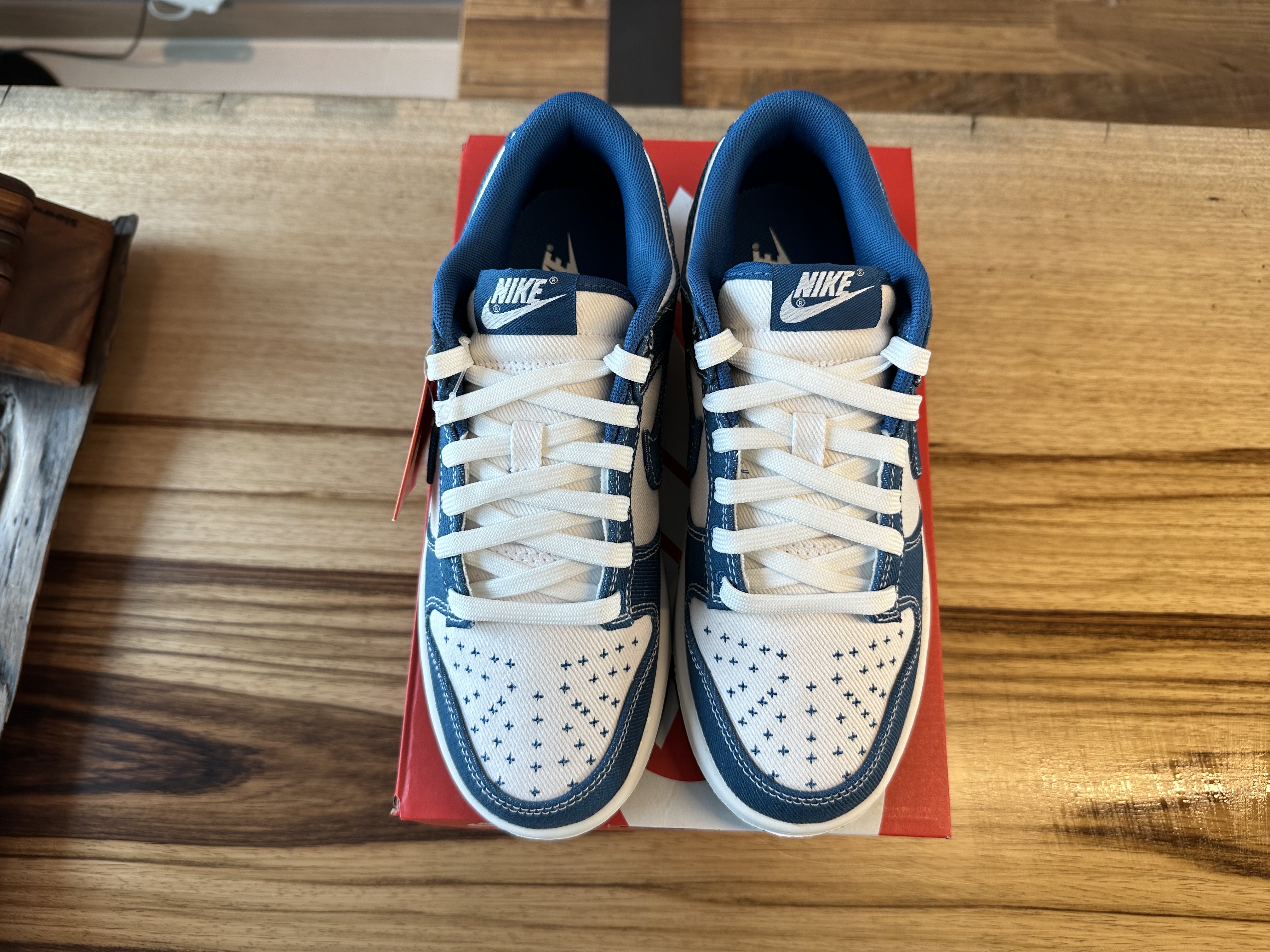 Nike Dunk Low Retro SE Industrial Blue 착용 스타일 - 3