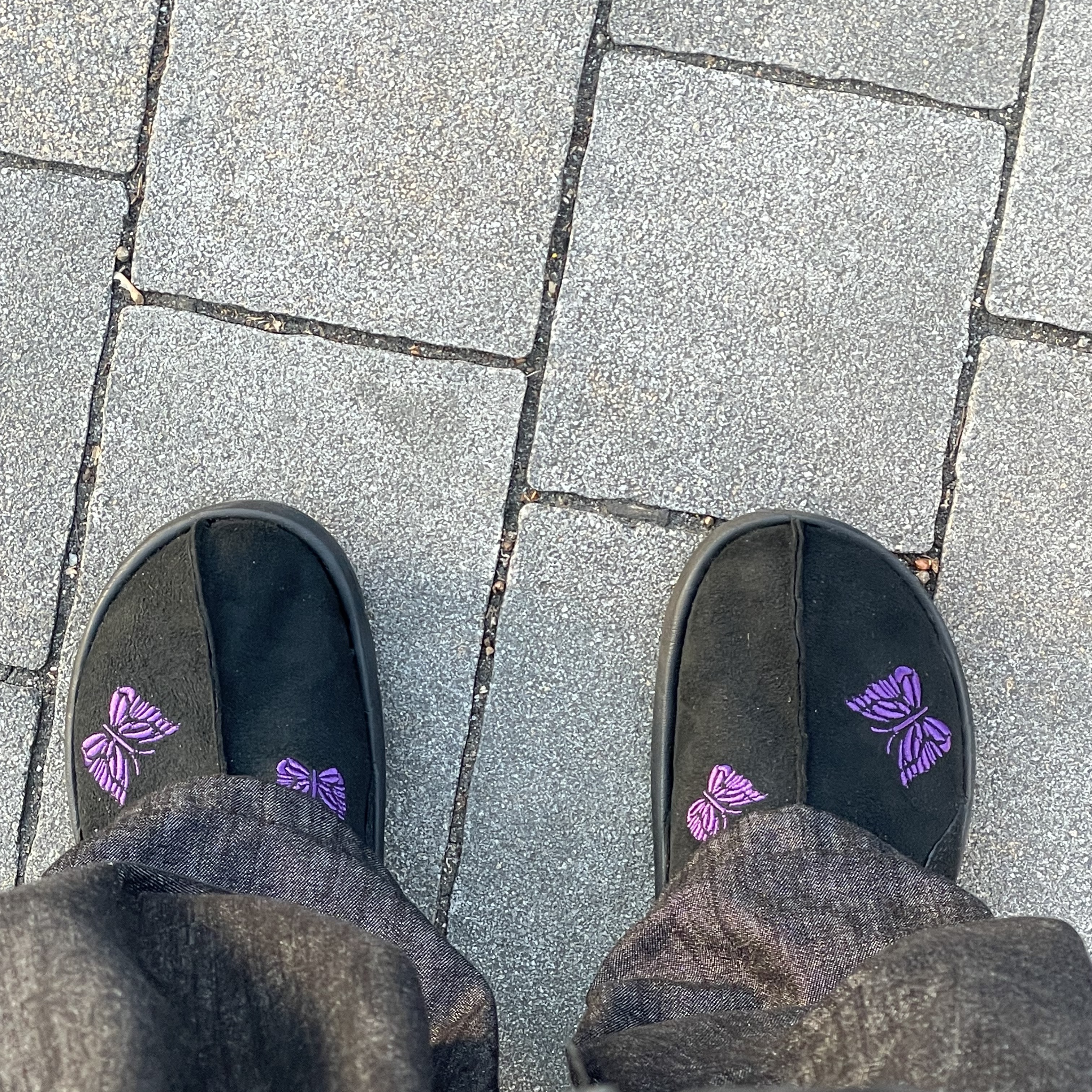 Reebok x Needles Beatnik Moc Core Black Extreme Purple 착용 스타일
