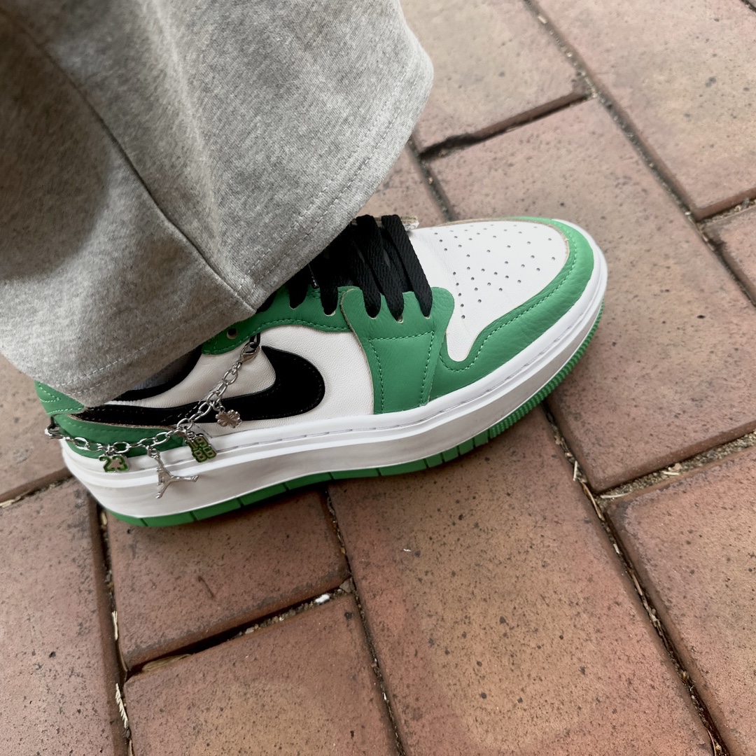 (W) Jordan 1 Elevate Low SE Lucky Green 착용 스타일